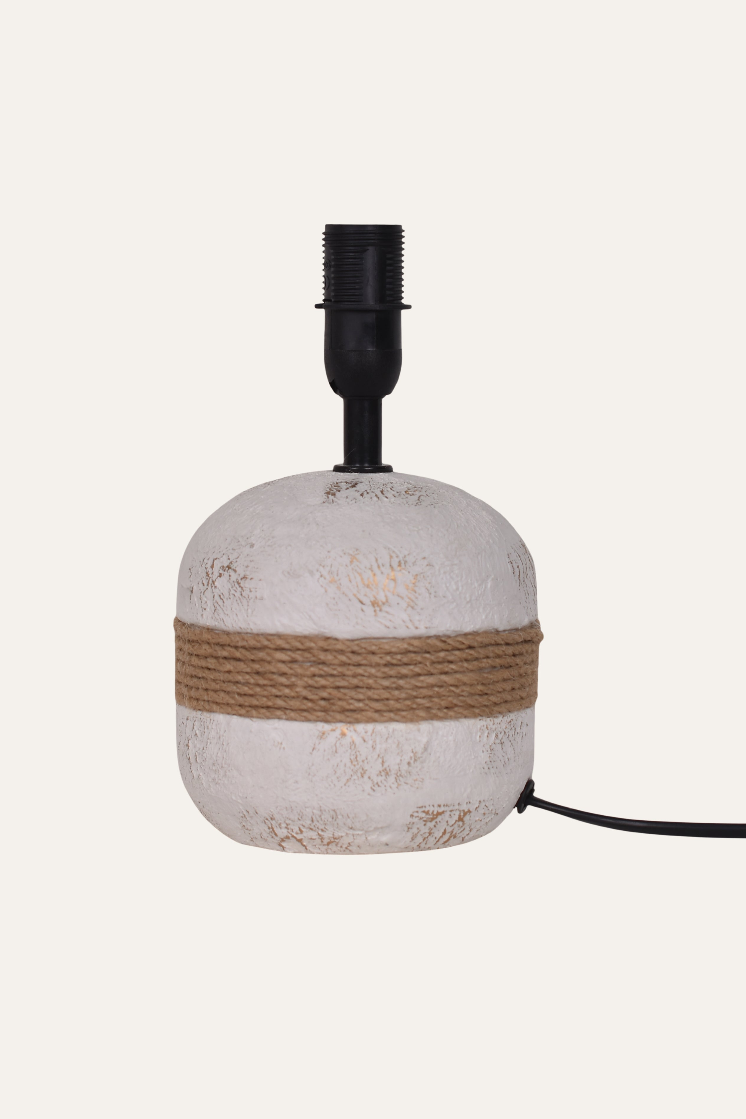 Modern Ceramic Table Lamp with Black Fabric Shade