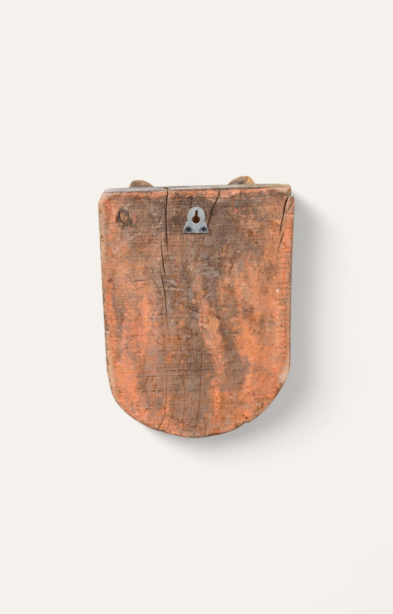 Rustic Hand-Carved Wooden Tiger Wall Mask