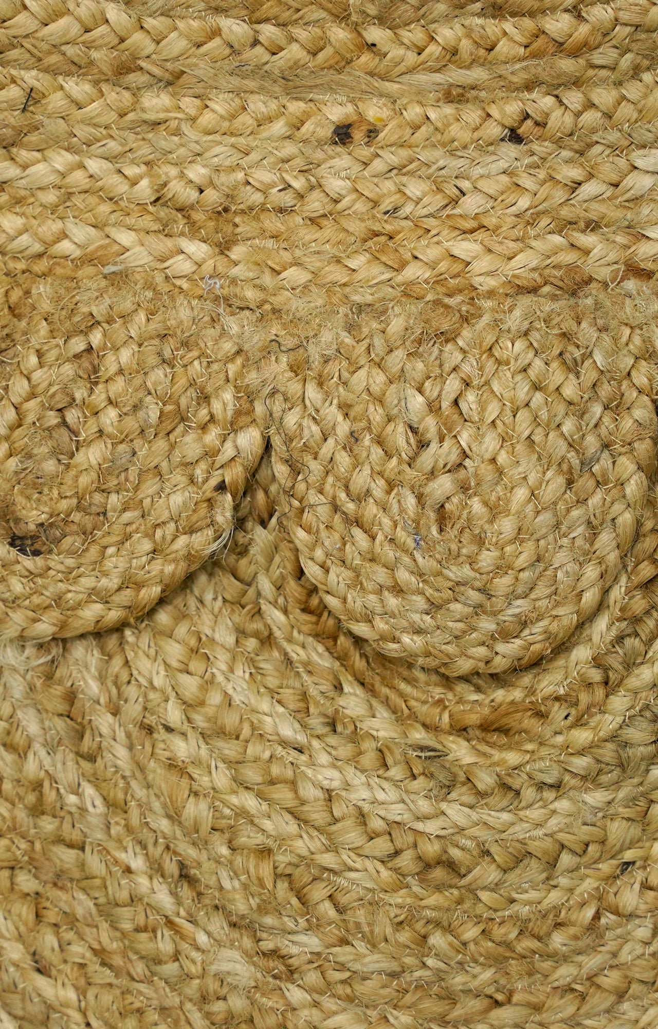 Spiral Bloom Jute Rug