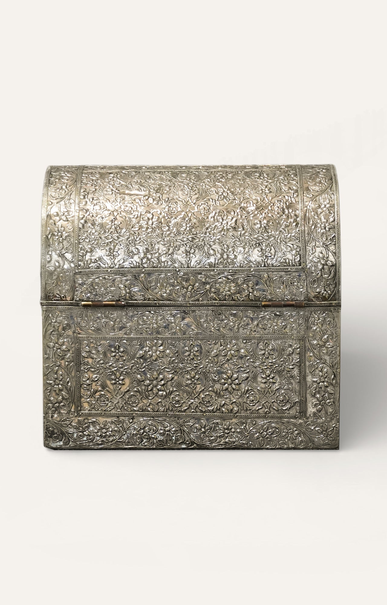 Ornate Silver-Plated Treasure Box