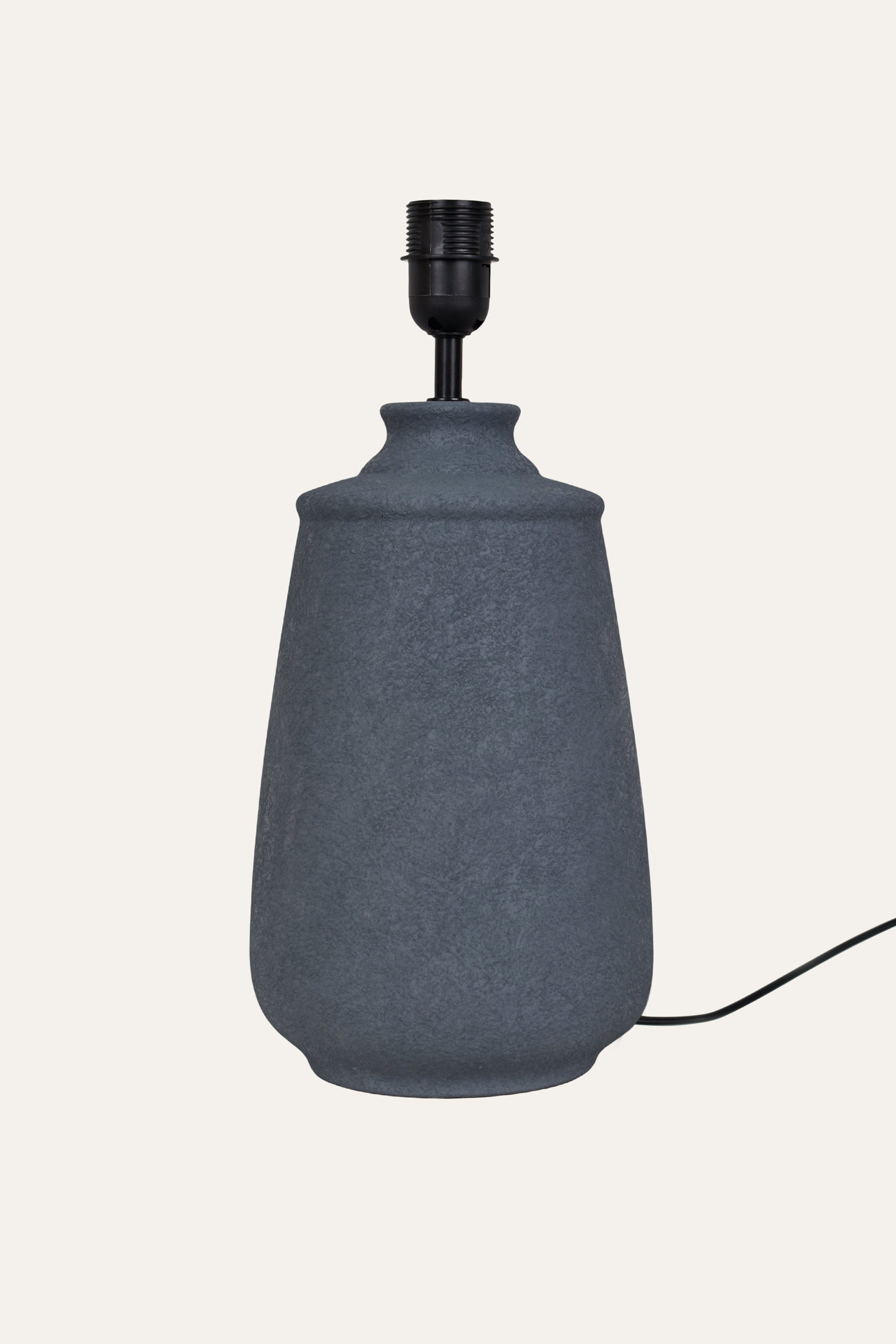 Minimalist Grey Ceramic Table Lamp