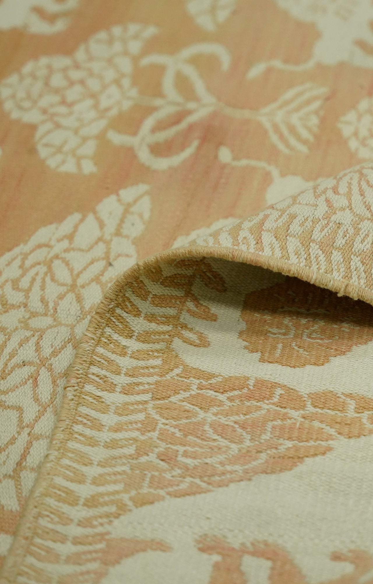 Handwoven Cotton Rug with Animal Motifs