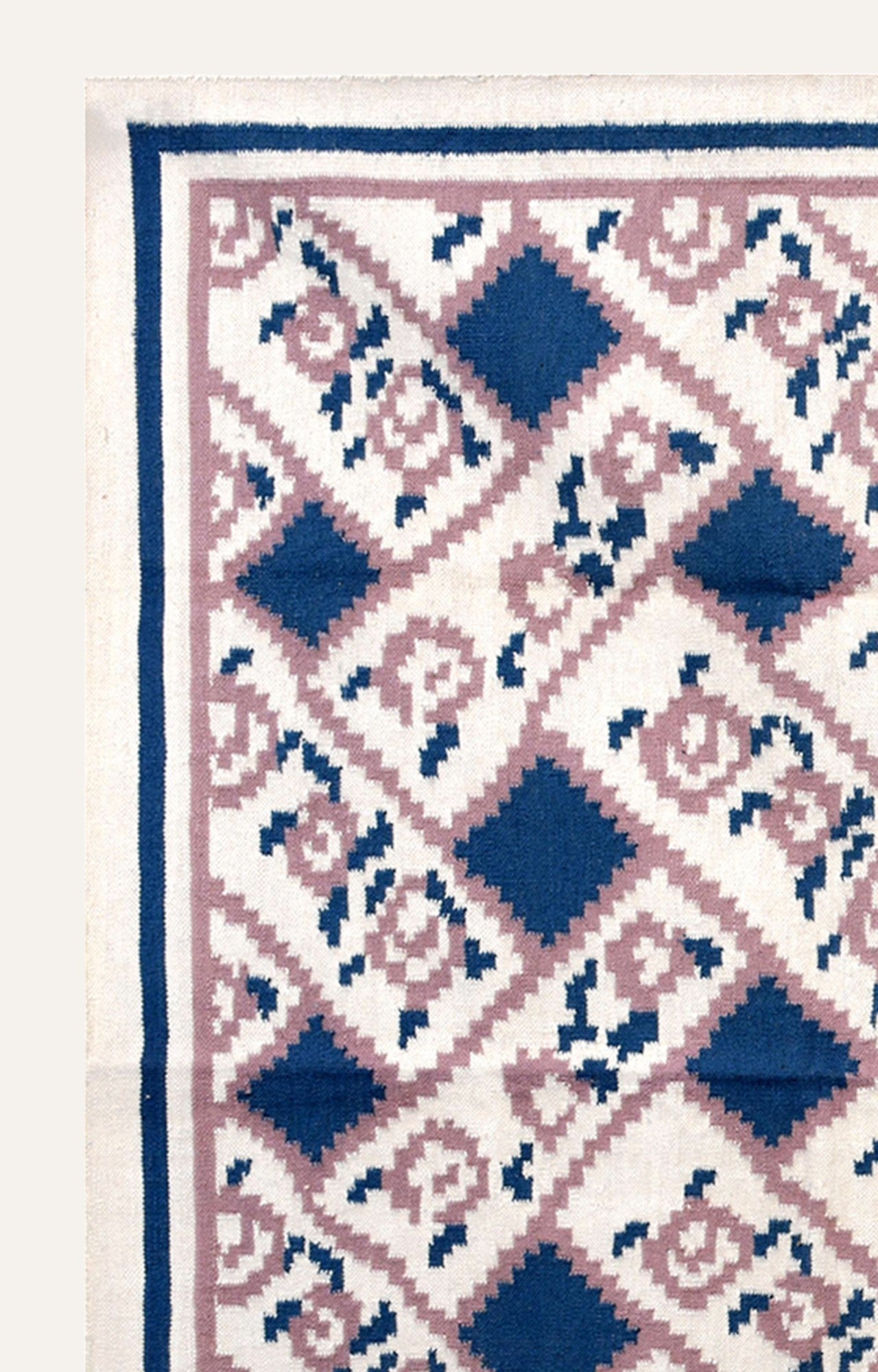 Handwoven Nordic woolen rug