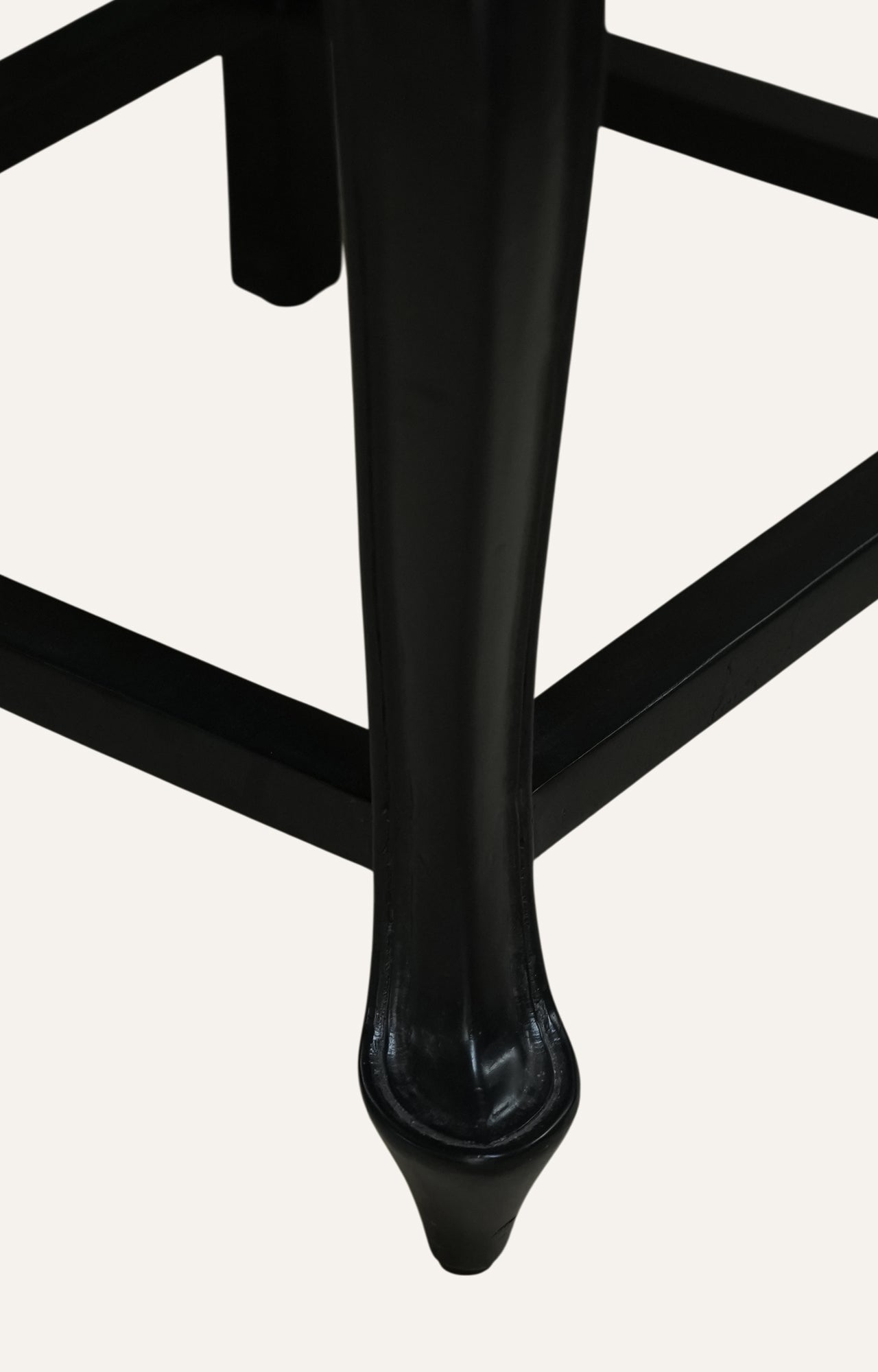 Black Lattice Back Dining Chair