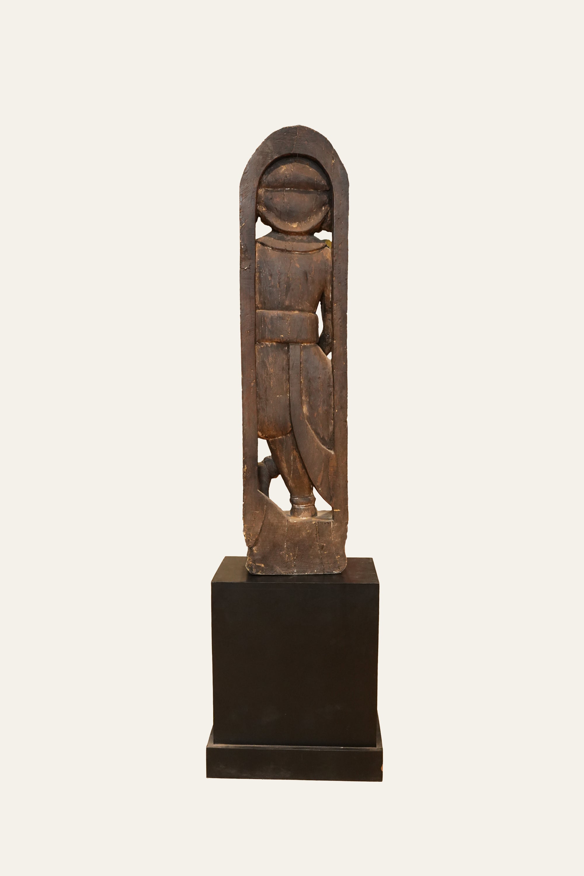 South Indian Darban Guard Statue with Base