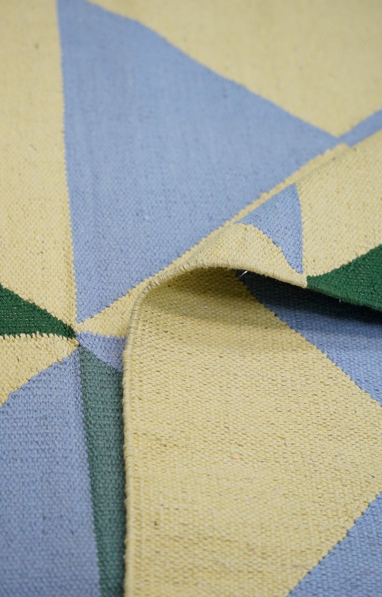 Geometric Handwoven Cotton Rug