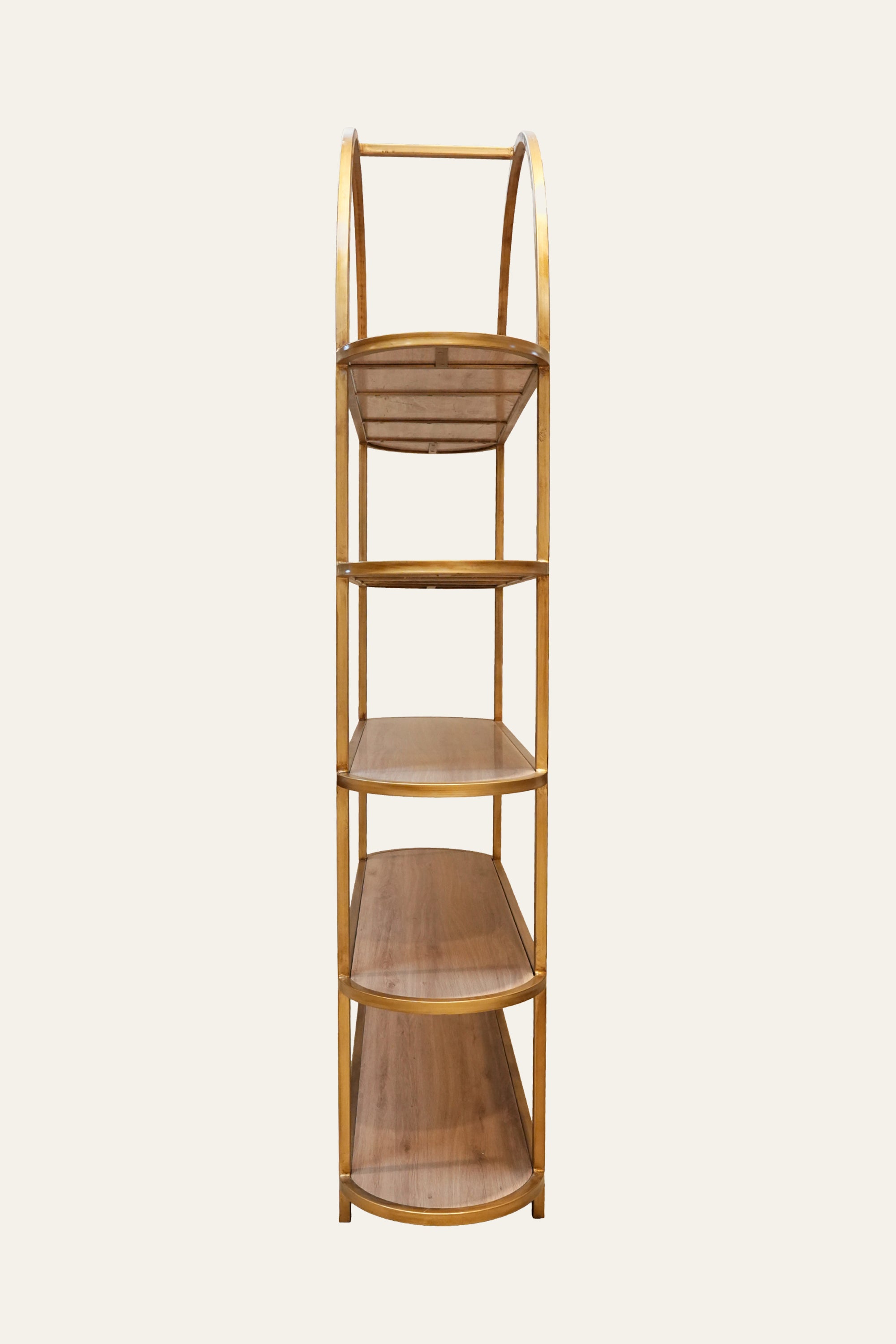 Grand Gold Arch Shelf with Storage