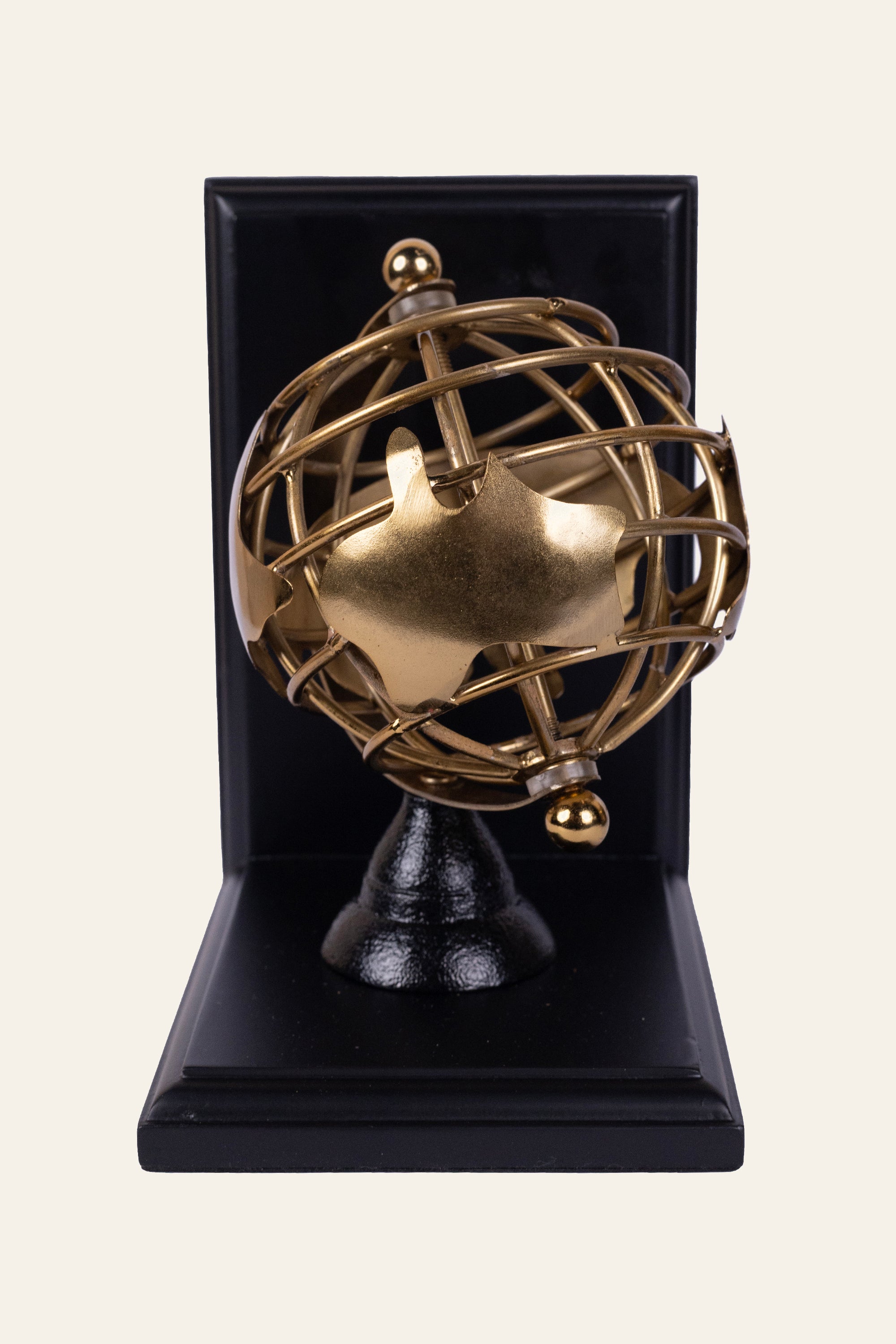 Golden Globe Bookends Set of 2