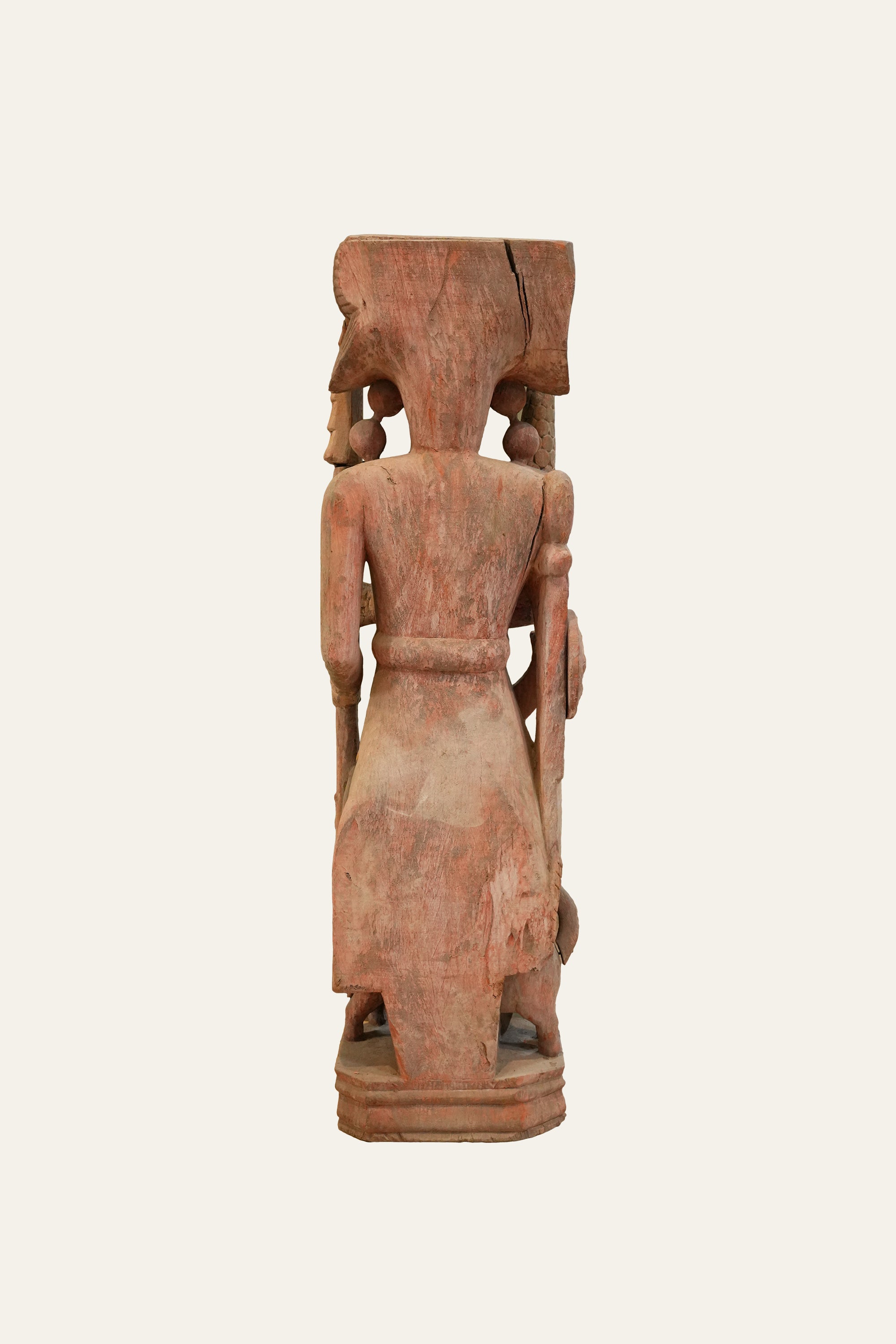 Indian Darban Guard Statue in Wood