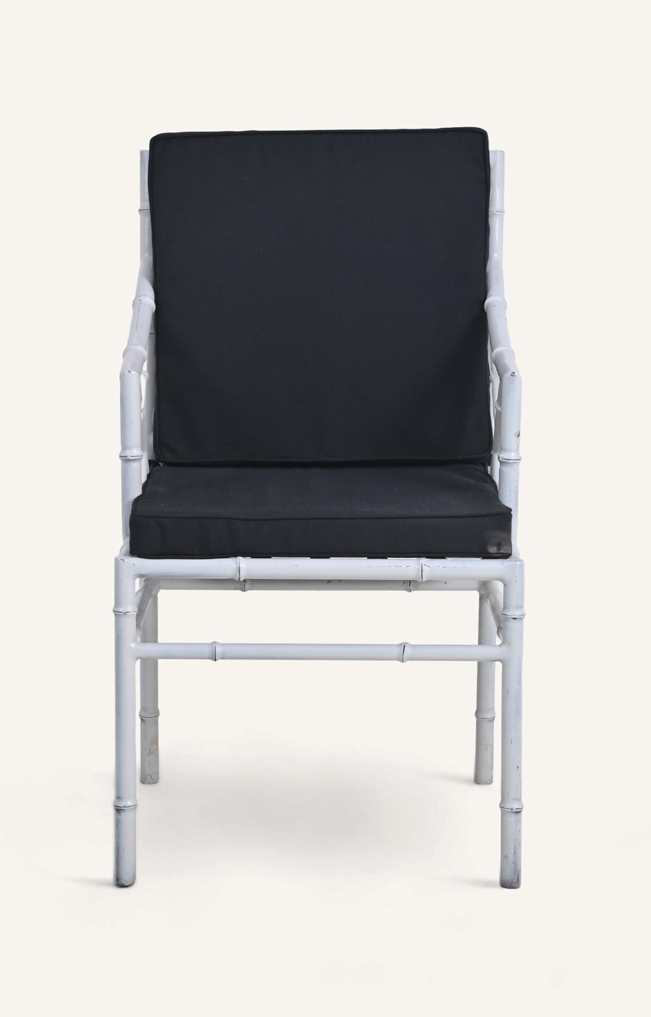 Chair with black cushion
