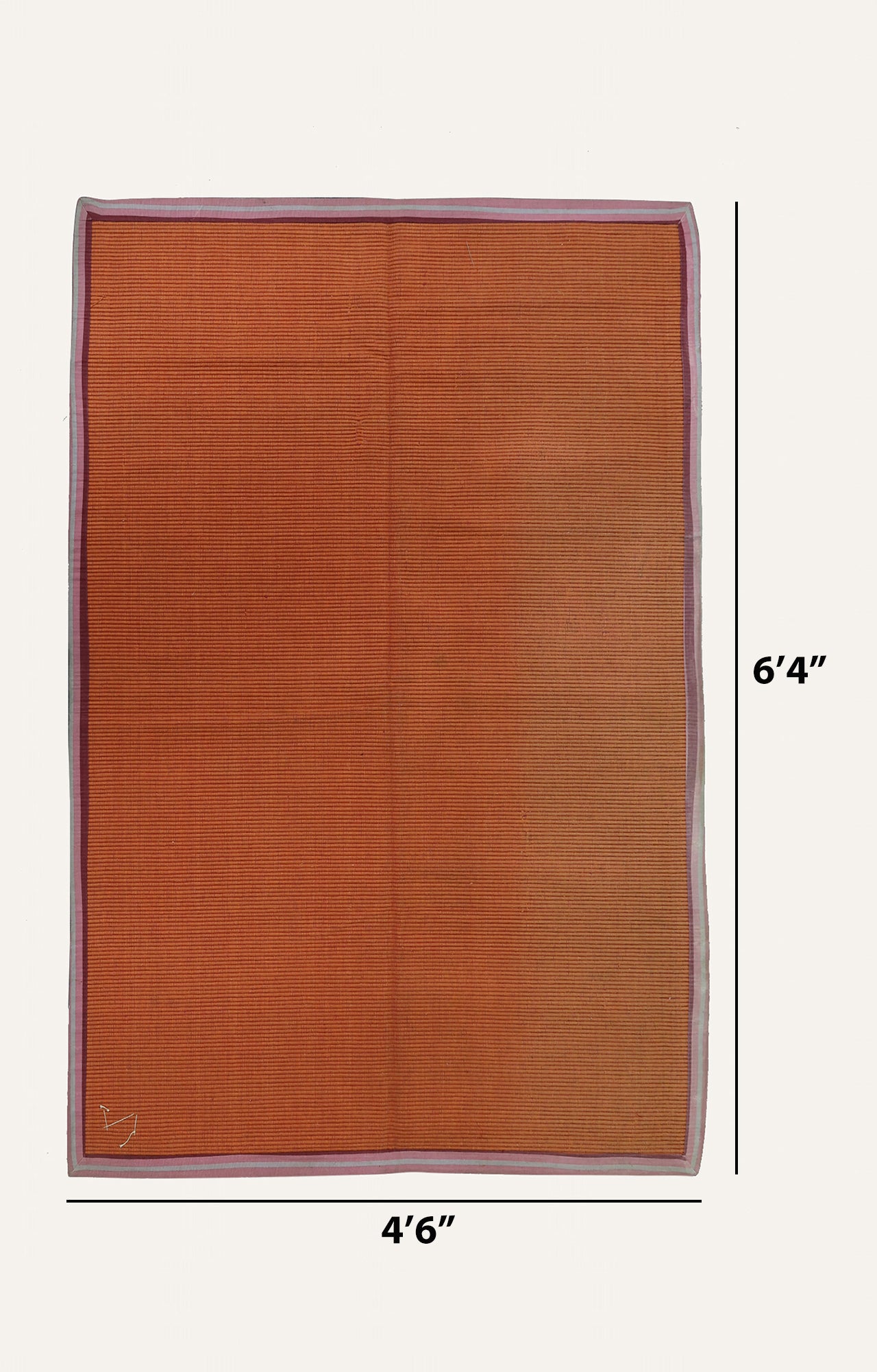 Saffron Handwoven Cotton Rug