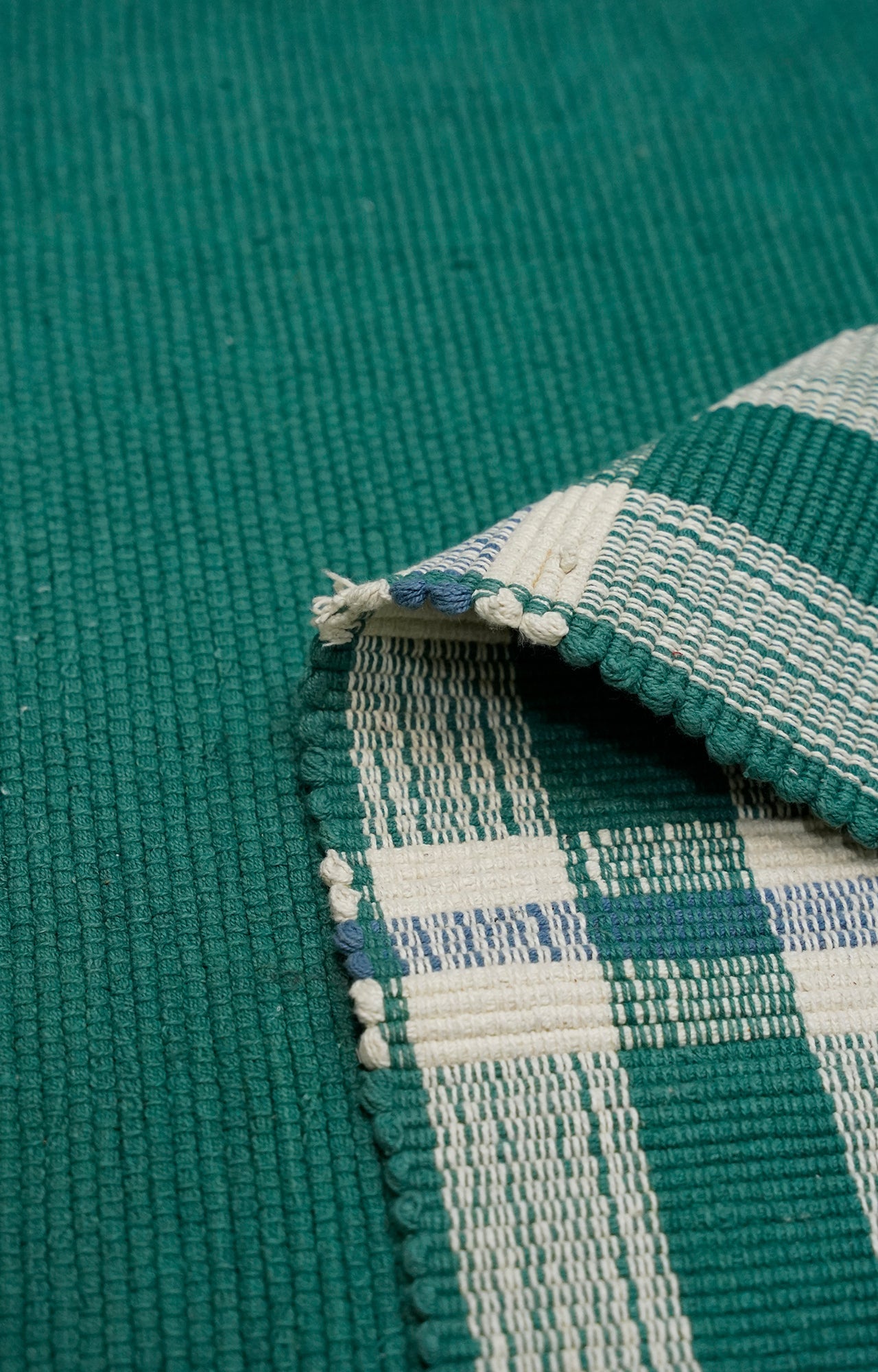 Green Cotton Rug