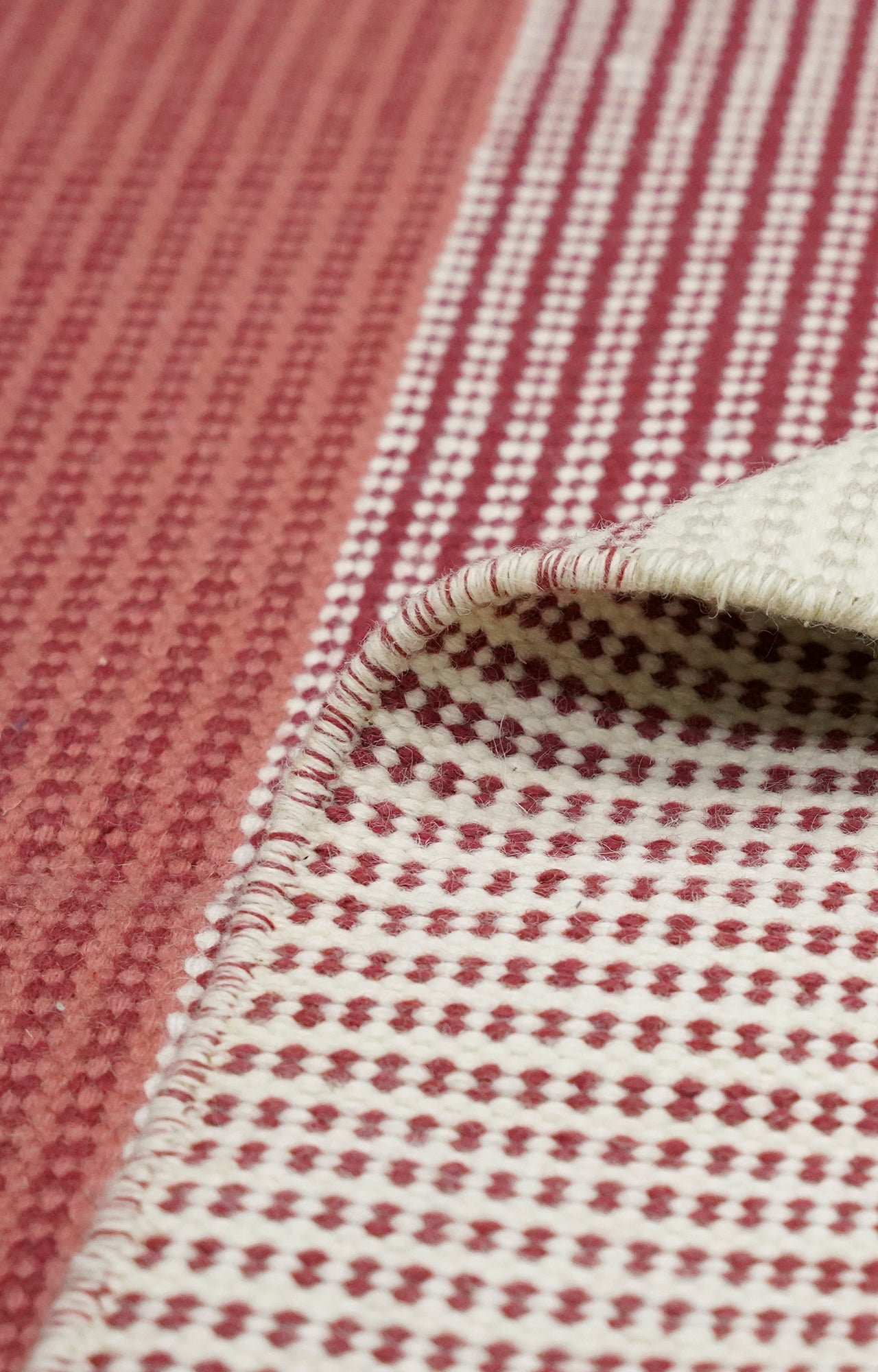 Striped Handwoven Cotton Rug