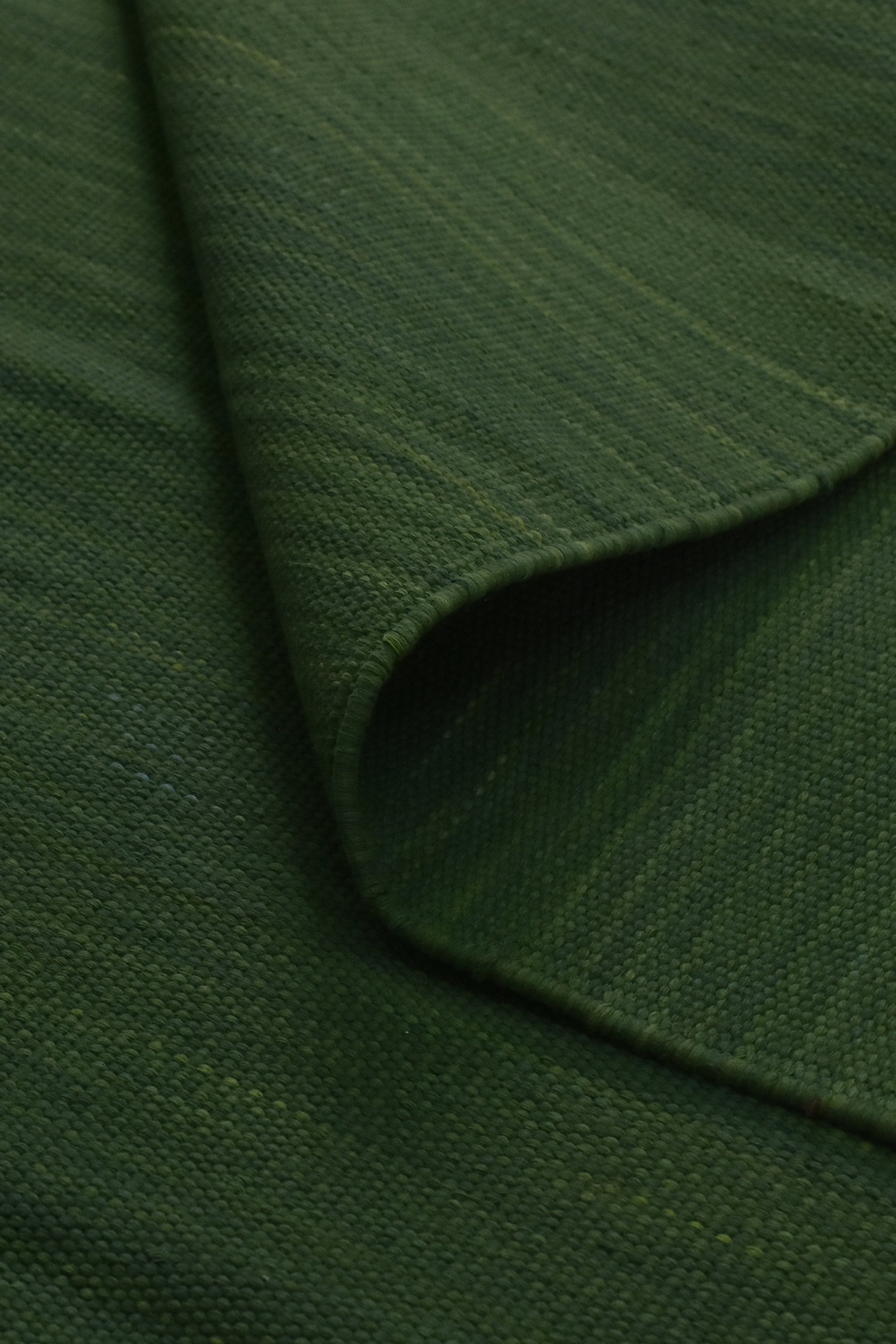 Plain Green Washable Cotton Yoga Mat