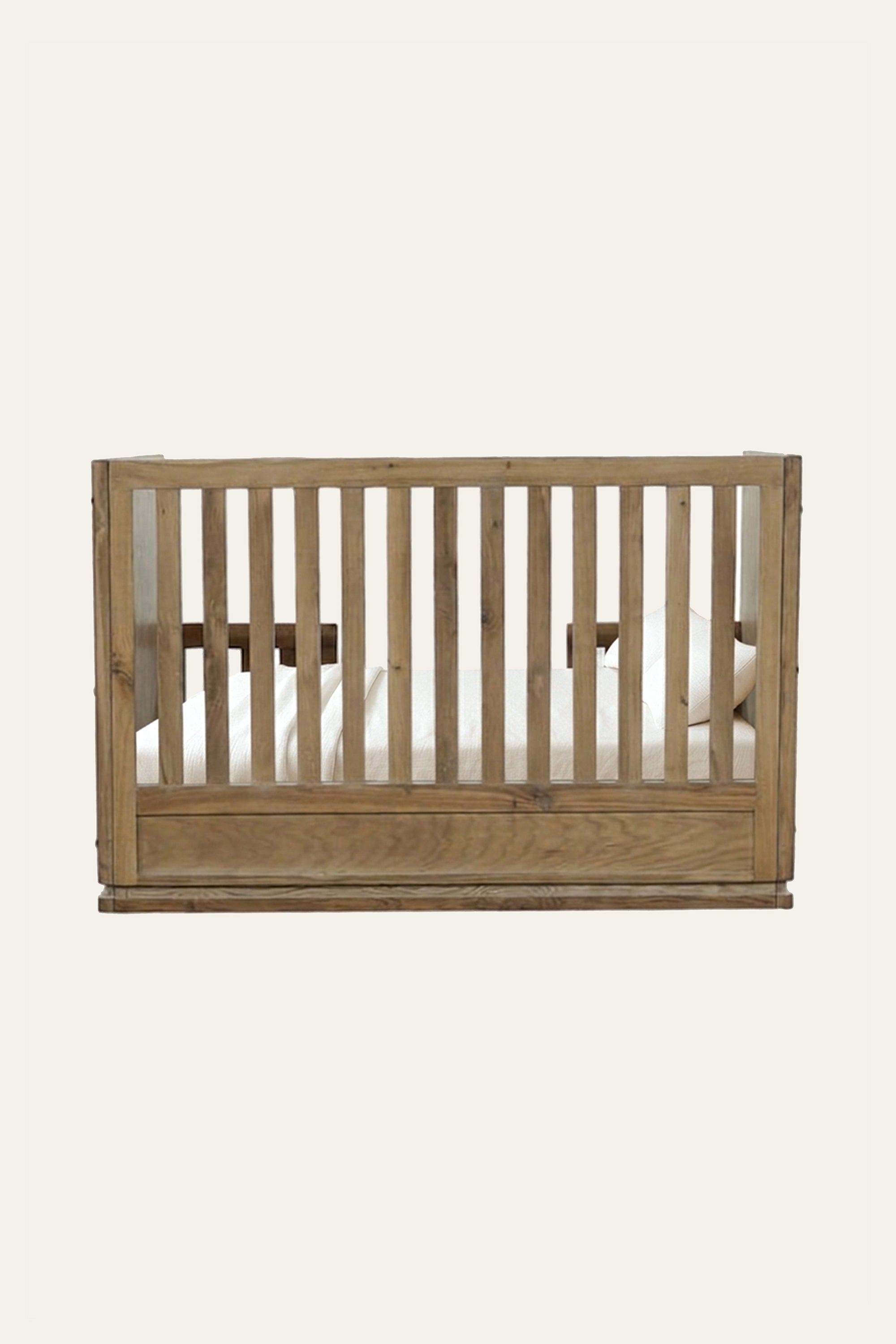 Slatted Wooden Kid's Bed in Brown