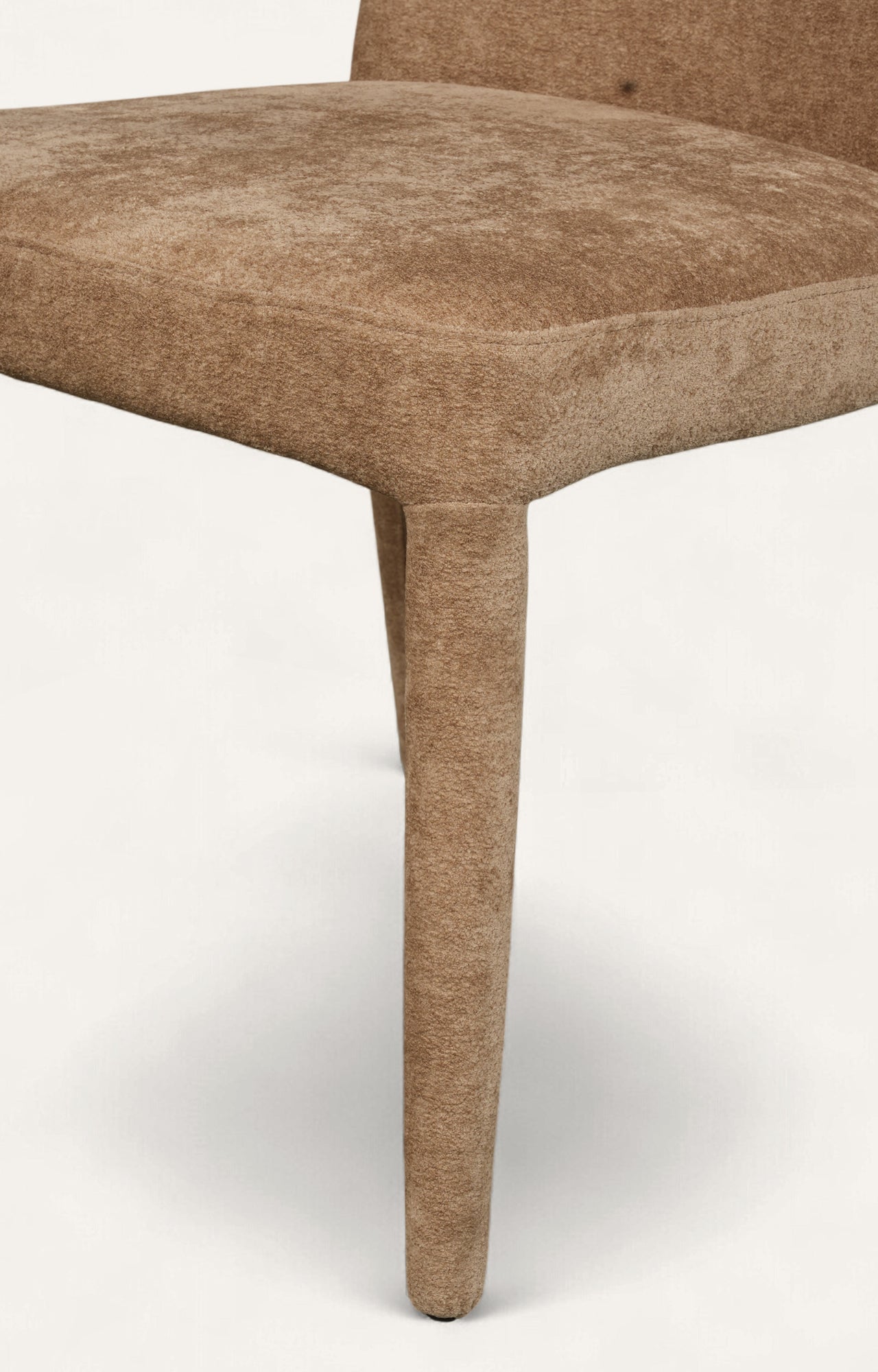 Upholstered Parsons Dining Chair in Camel