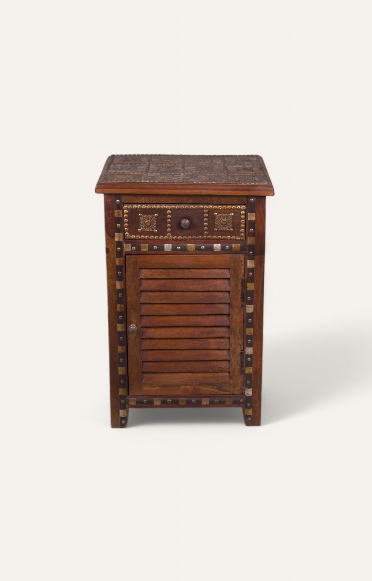 Antique Brass Wooden Cabinet