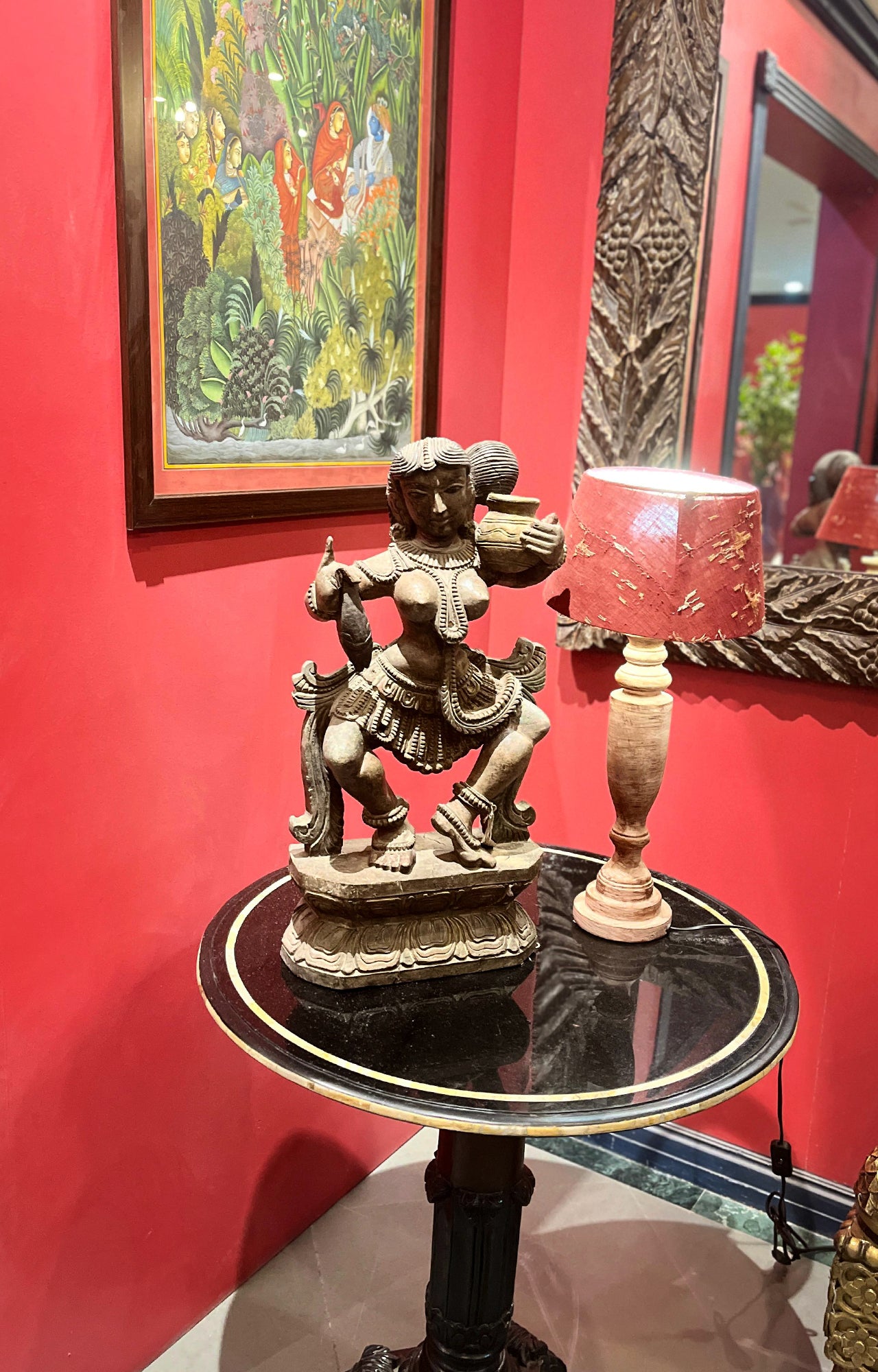 The Apsara's Spell Wooden Figurine