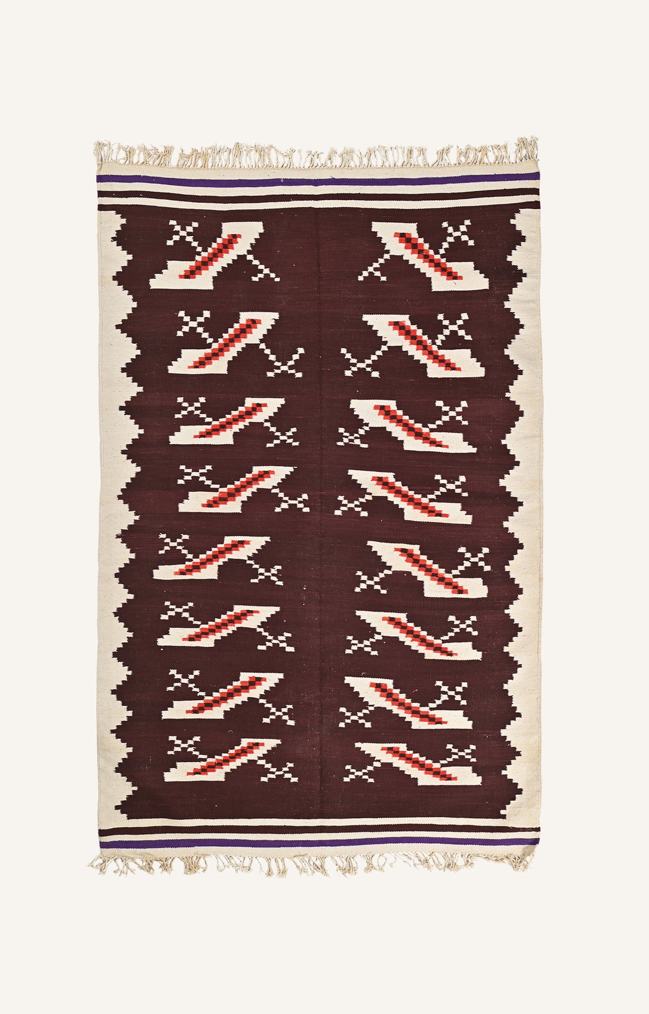 Vibrant Heritage: Handwoven Punjabi Cotton Durrie