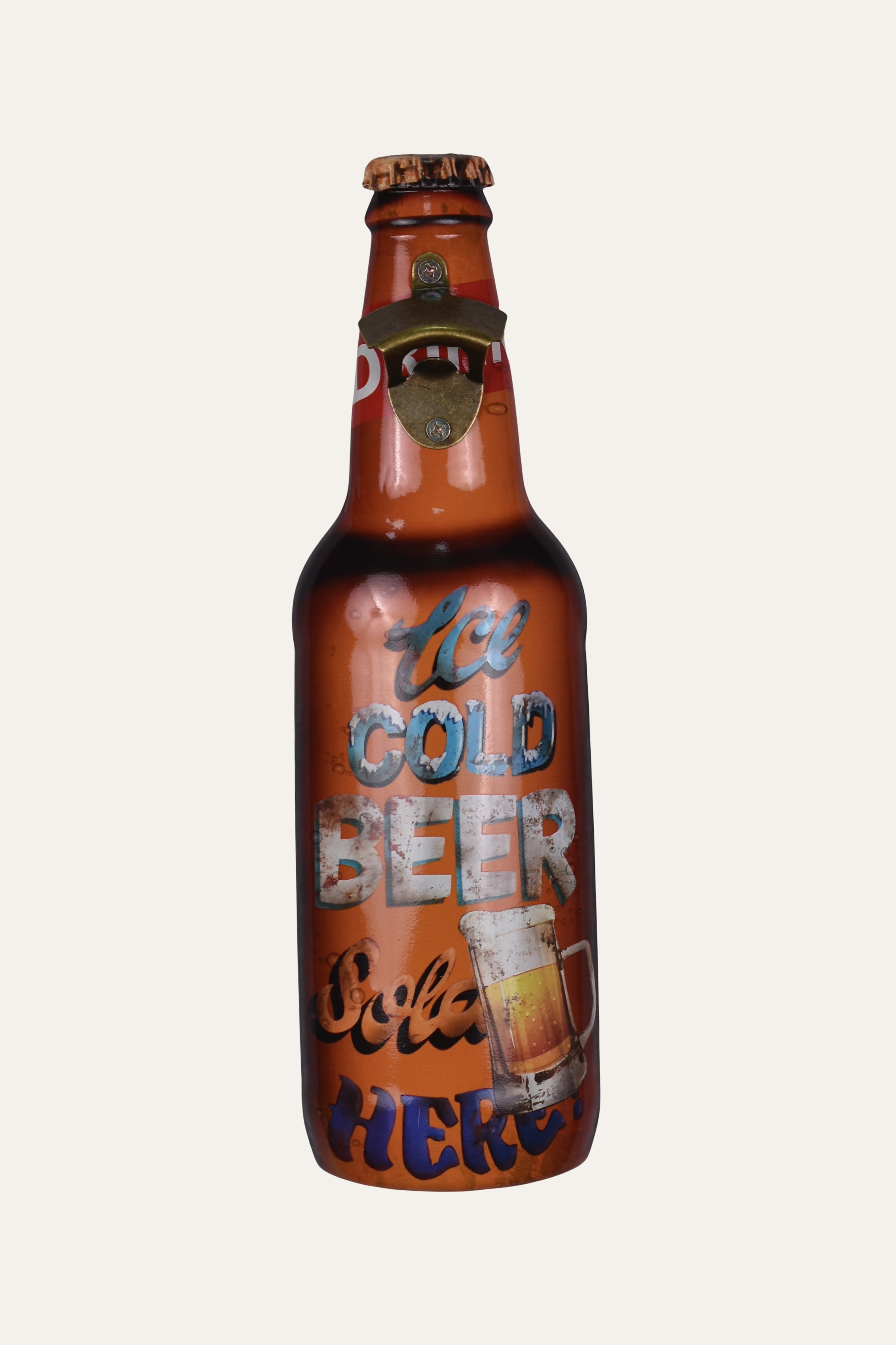 Retro Ice Cold Beer Metal Wall Décor