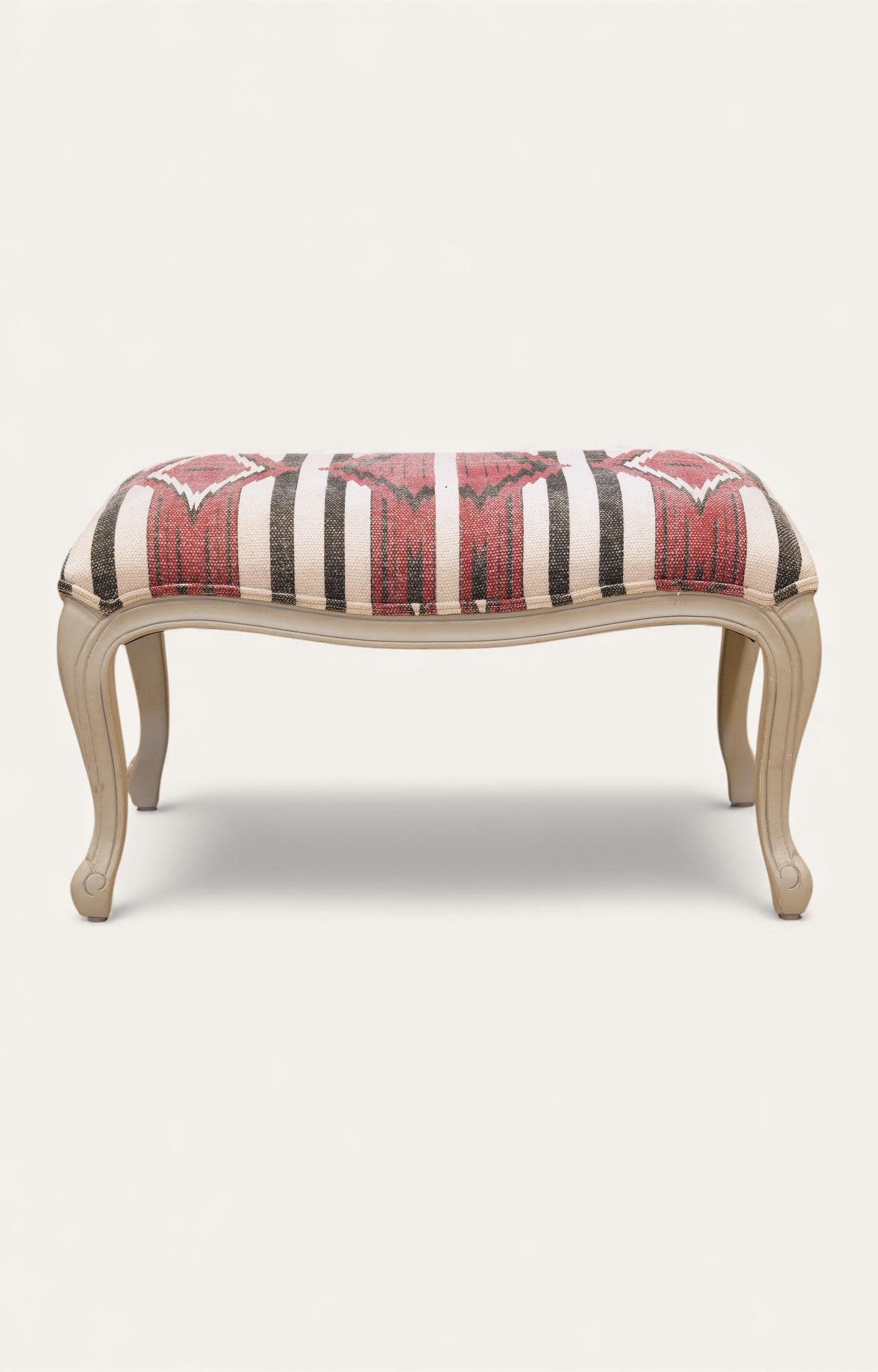 Vintage Cabriole Ottoman