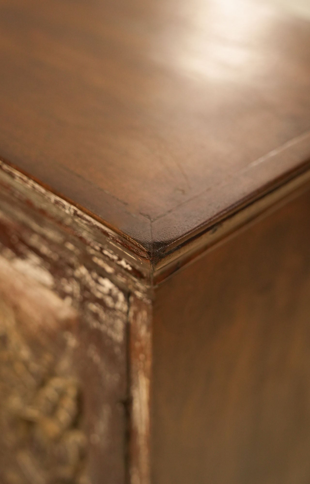 Hand-Carved Teak Wood Cabinet