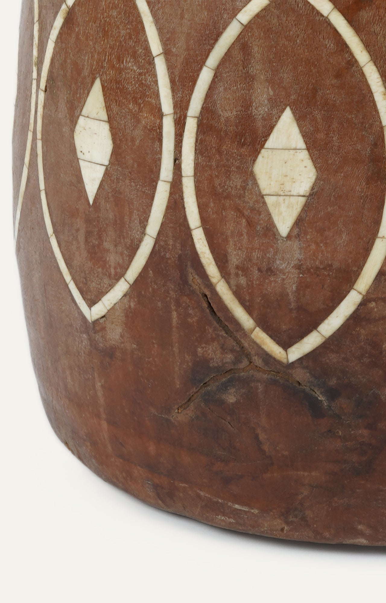 Decorative Teakwood Inlay Pot