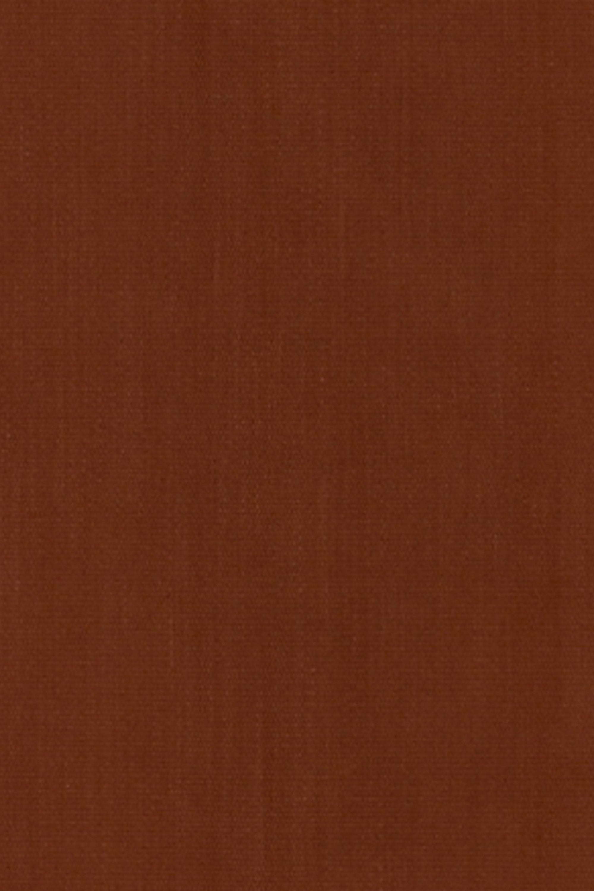 Rust Brown Washable Cotton Yoga Mat with White Fringe