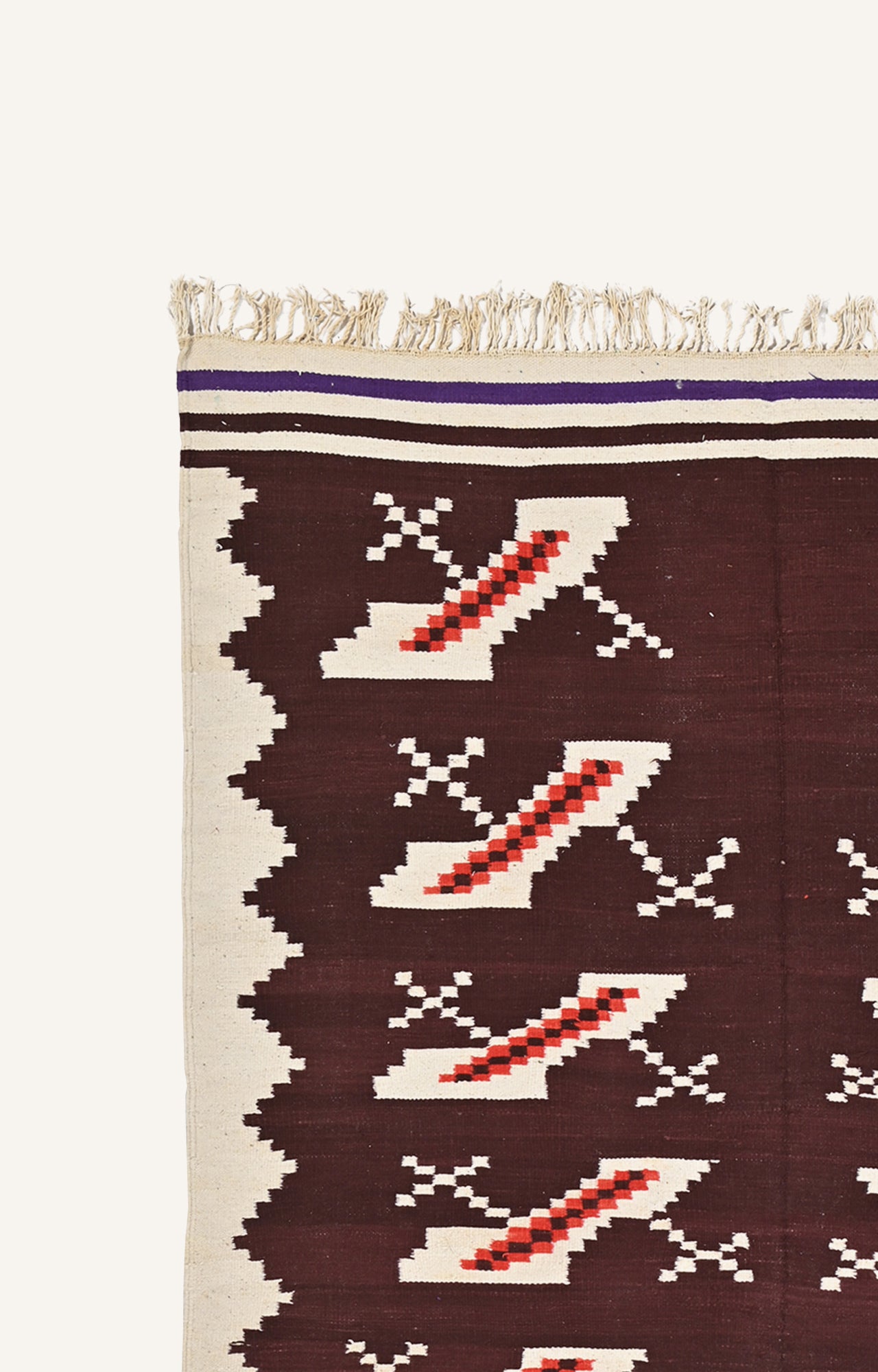 Vibrant Heritage: Handwoven Punjabi Cotton Durrie