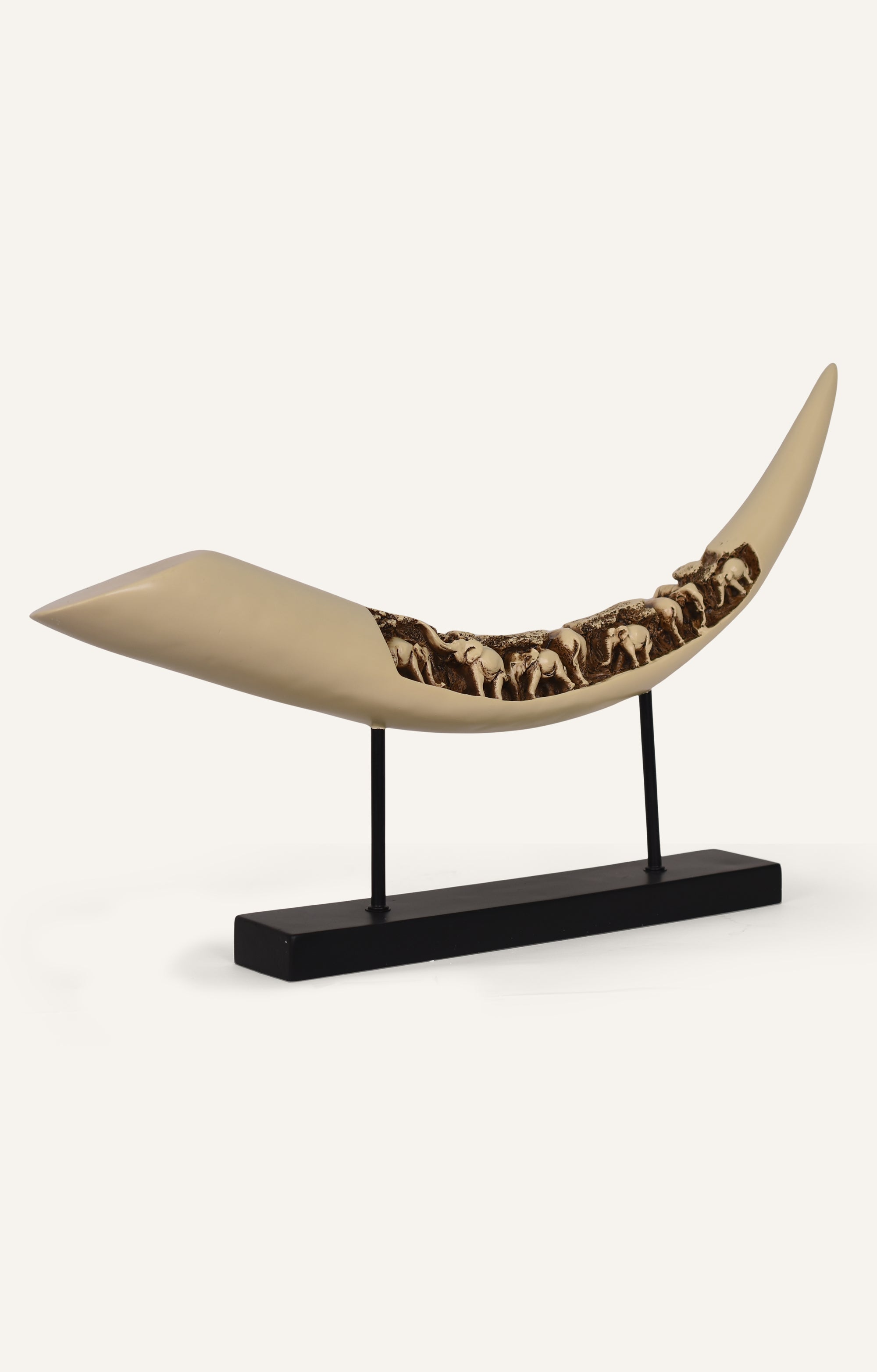 Decorative Resin Tusk Sculpture