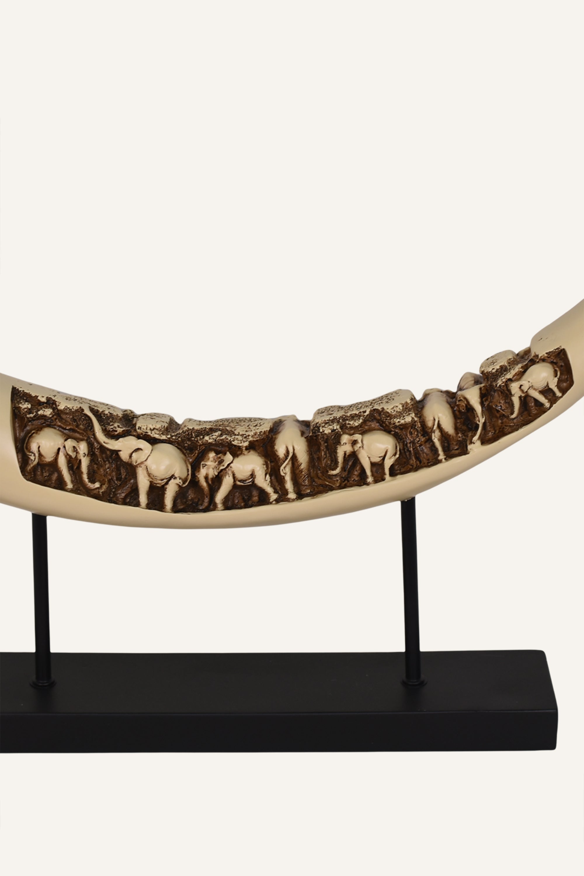 Decorative elephant tusk