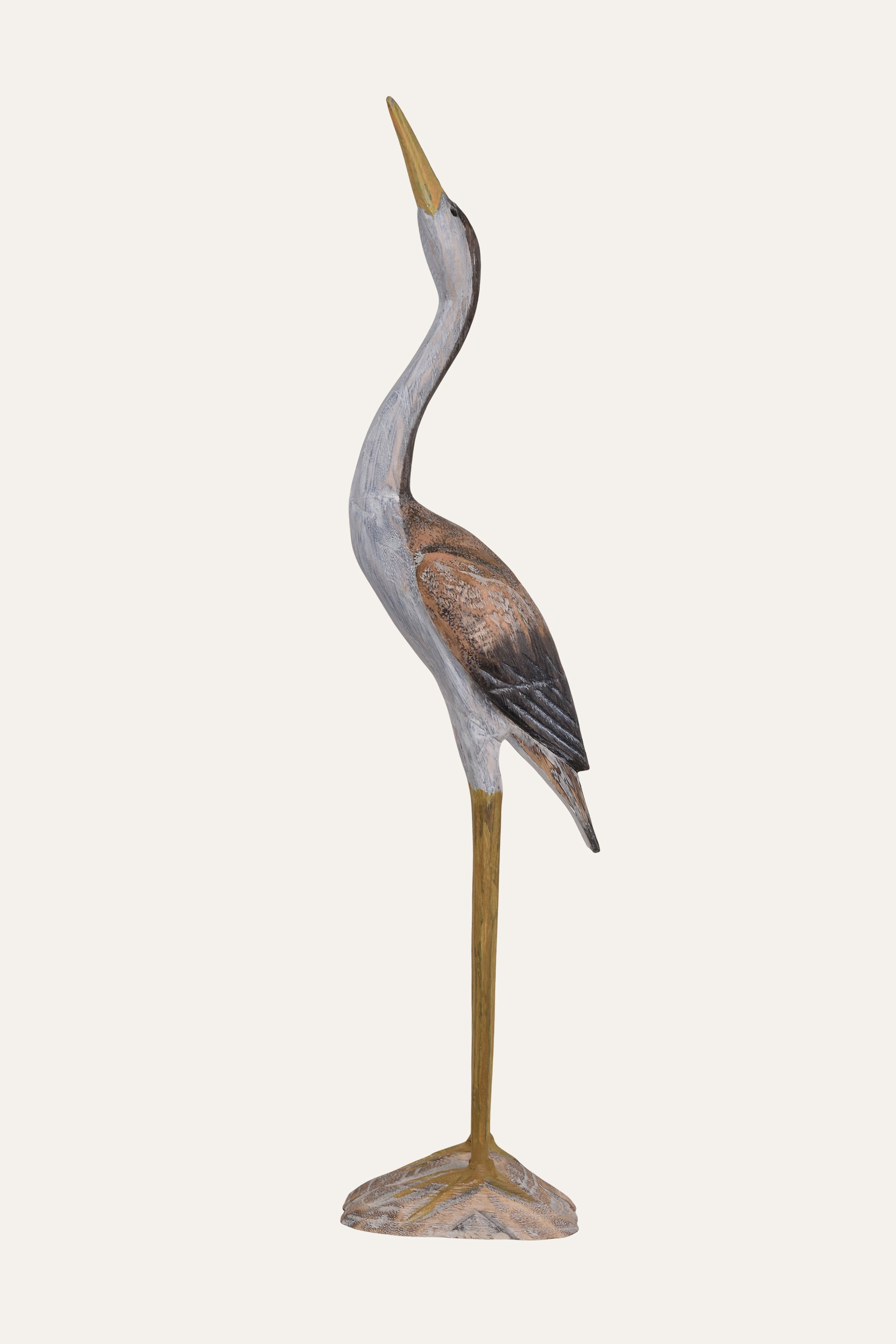Decorative heron figurine