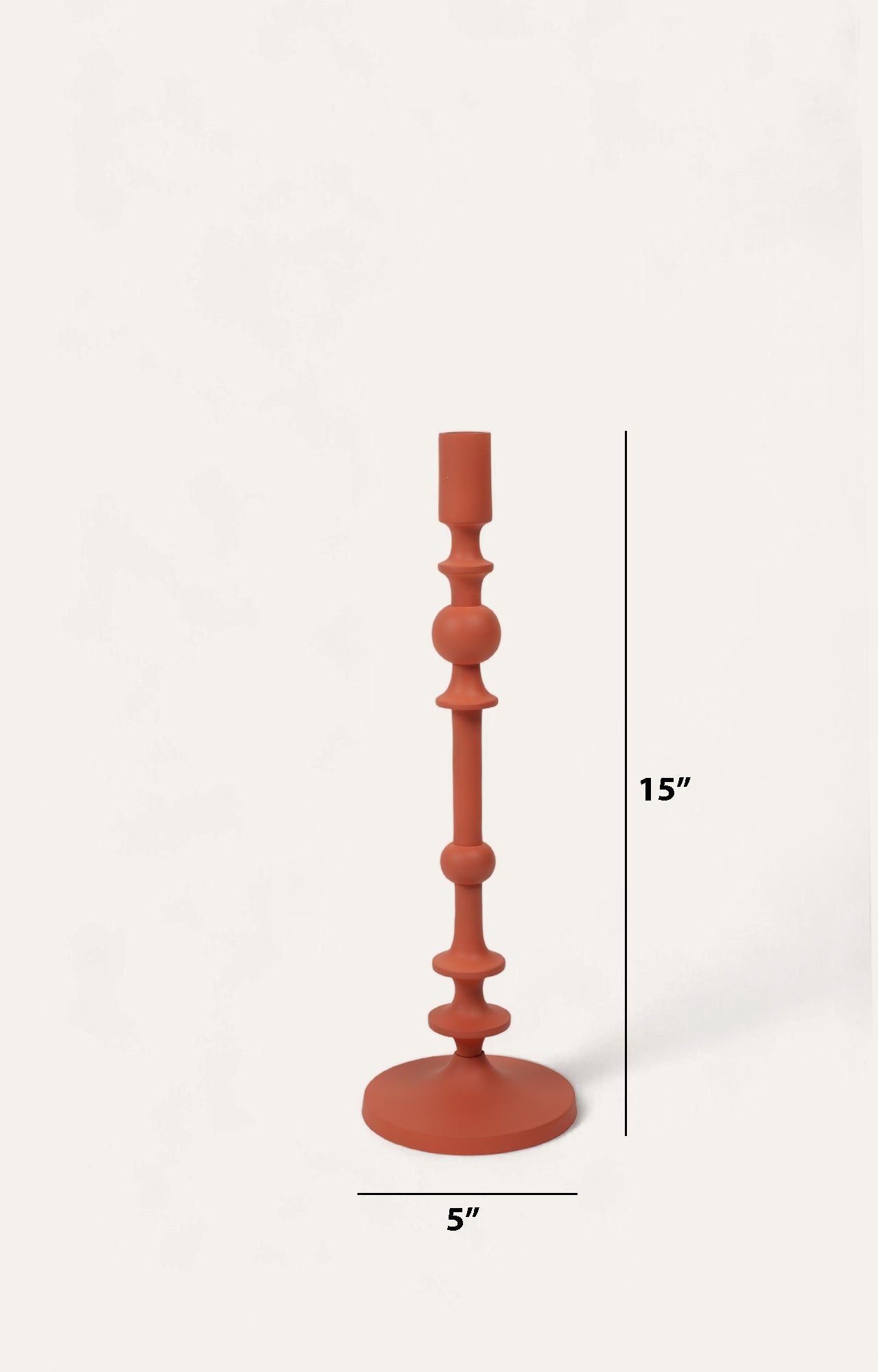 A Red Infinity Candle Holder_size