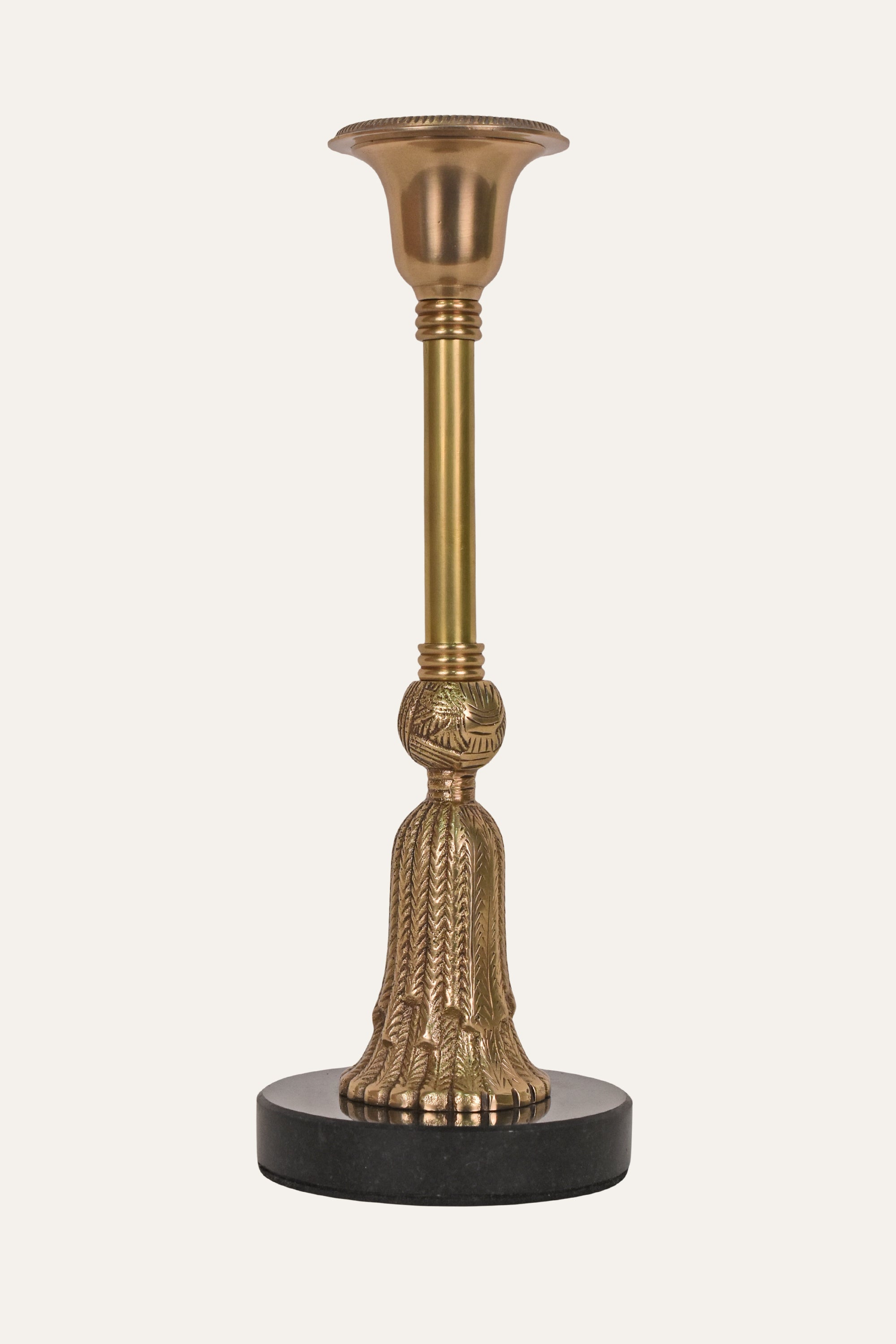 Antique Brass Candle Holder