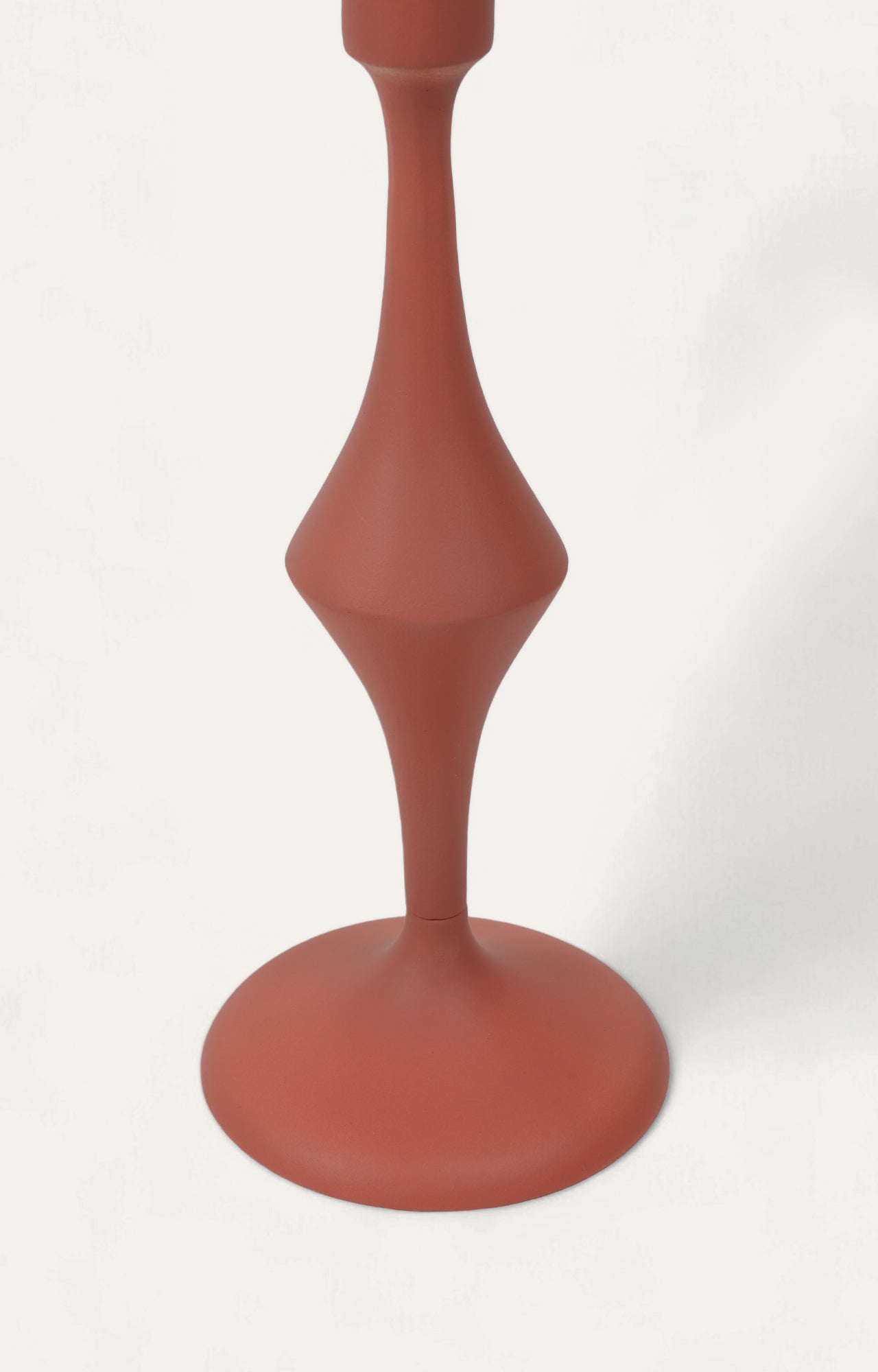 Antique Northwood Coral Red Candlestand_5