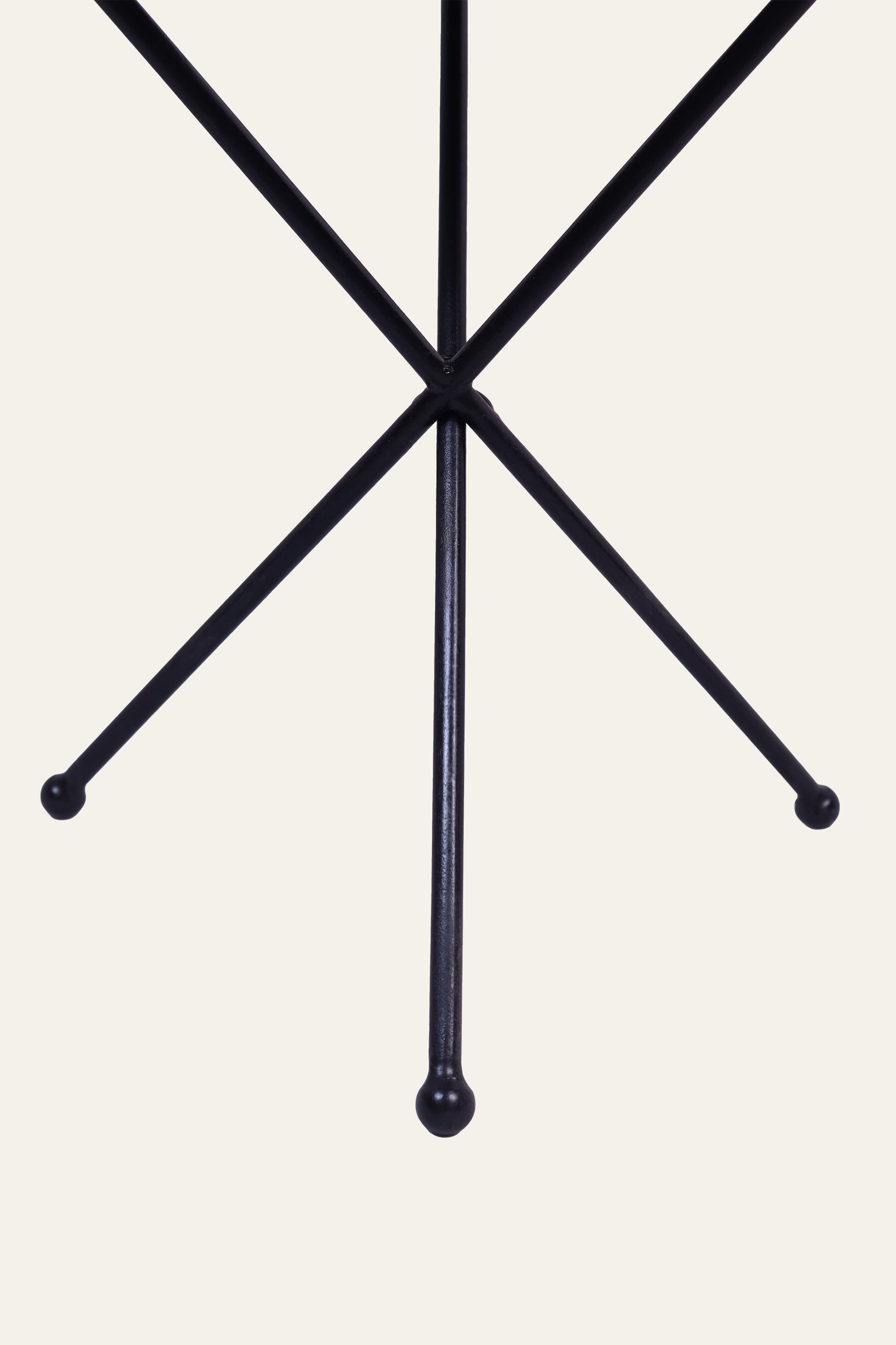Round Metal Swan Motif Side Table with Folding Black Base