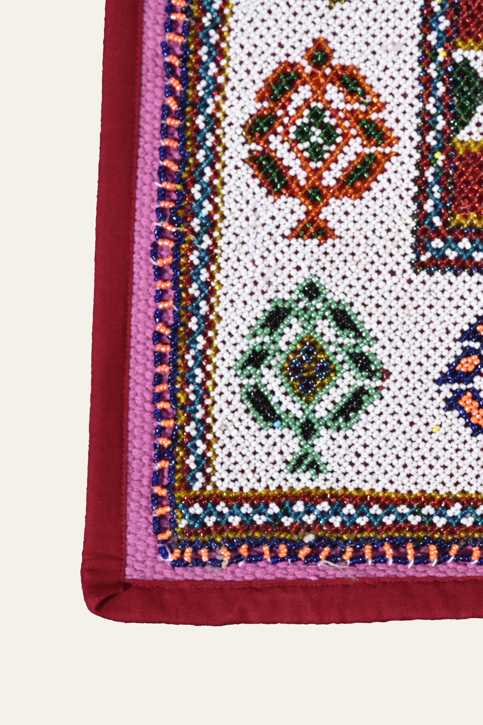 Beaded Textile Wall Art for Home