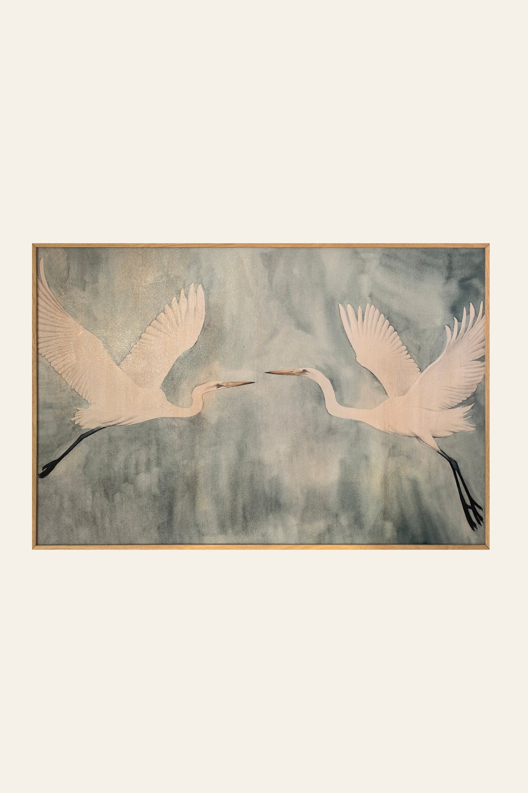 Birds in Flight Oil Painting