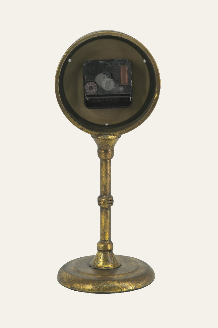 Luxury Black Pedestal Clock for Living Room