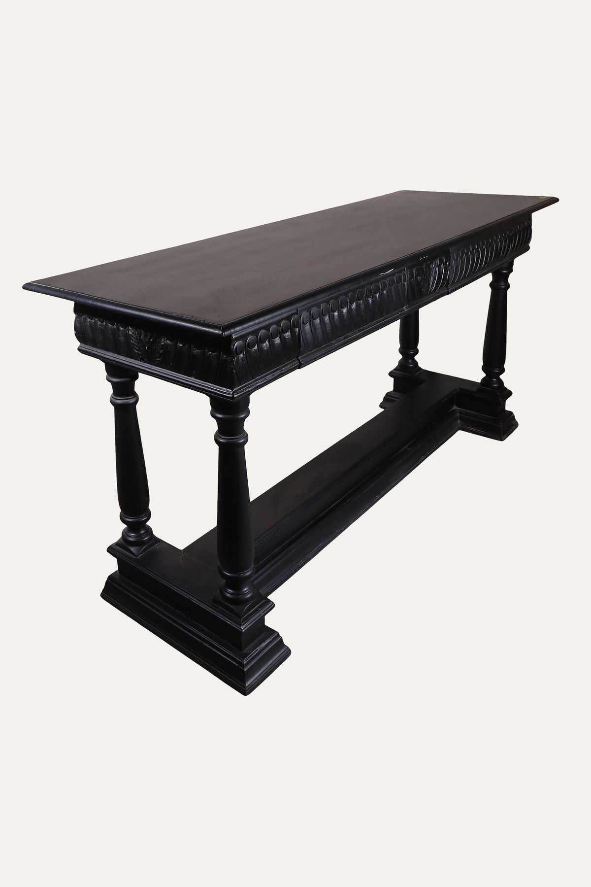 Black Storage Console Table