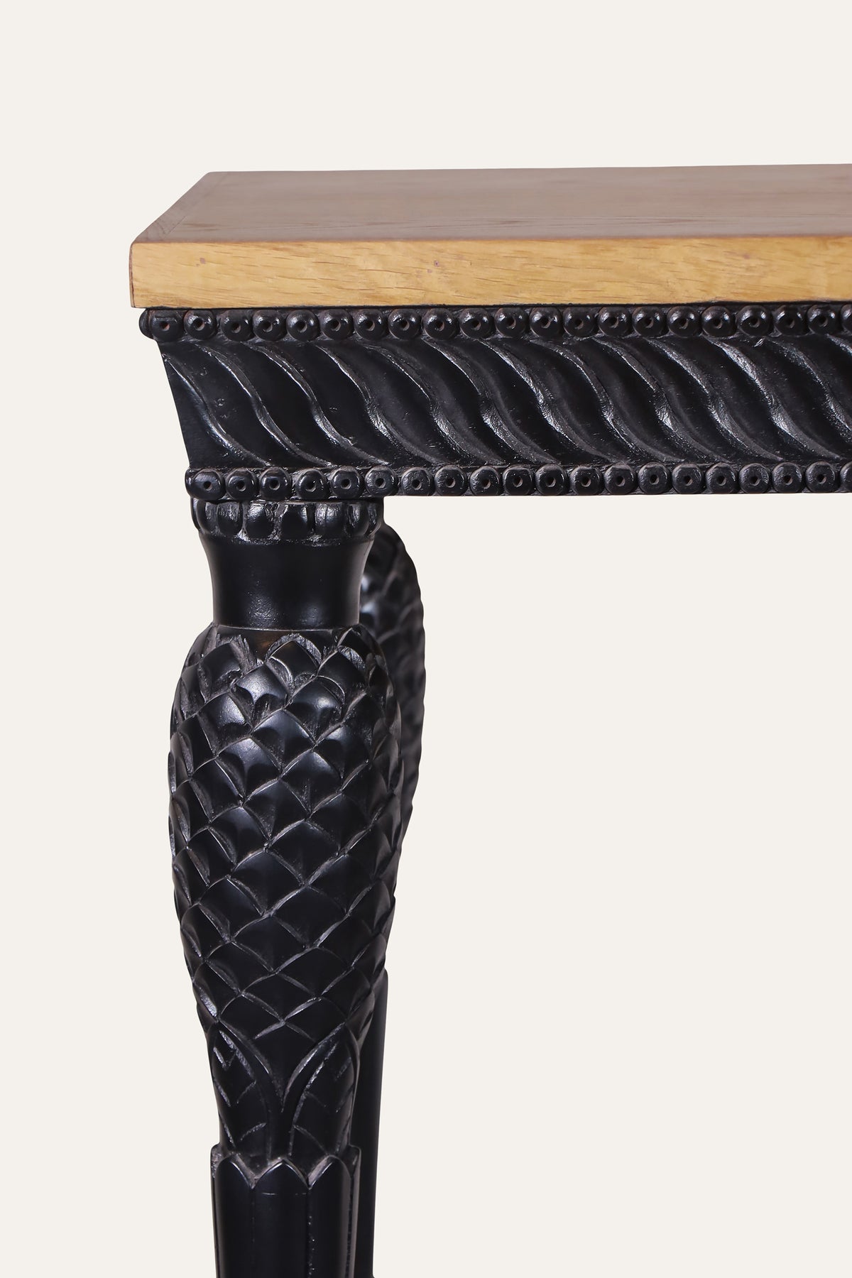 Black Wooden Console Table