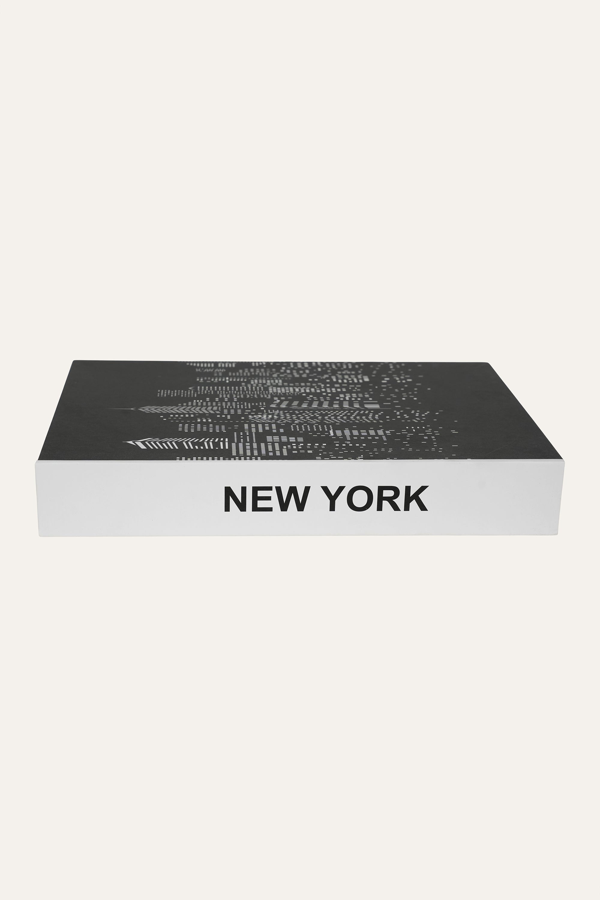 Black and White Skyline Decorative Book
