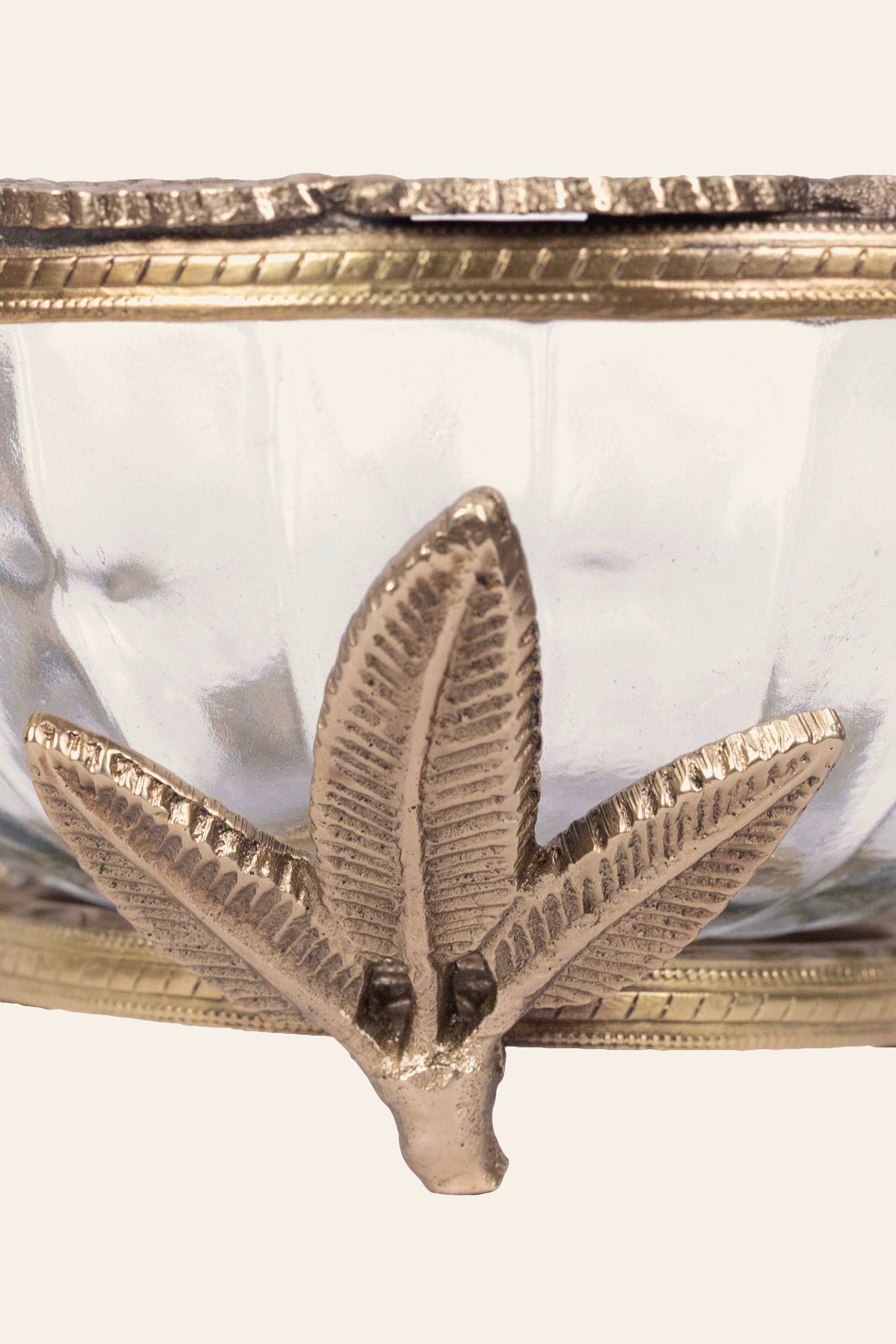 Brass Glass Serving Bowl Online