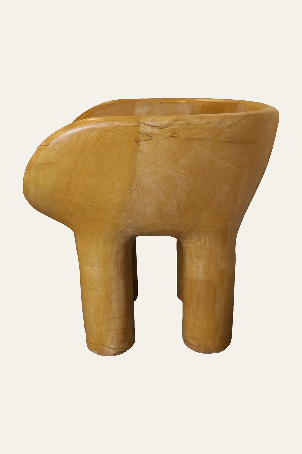 Brown Curved Chair
