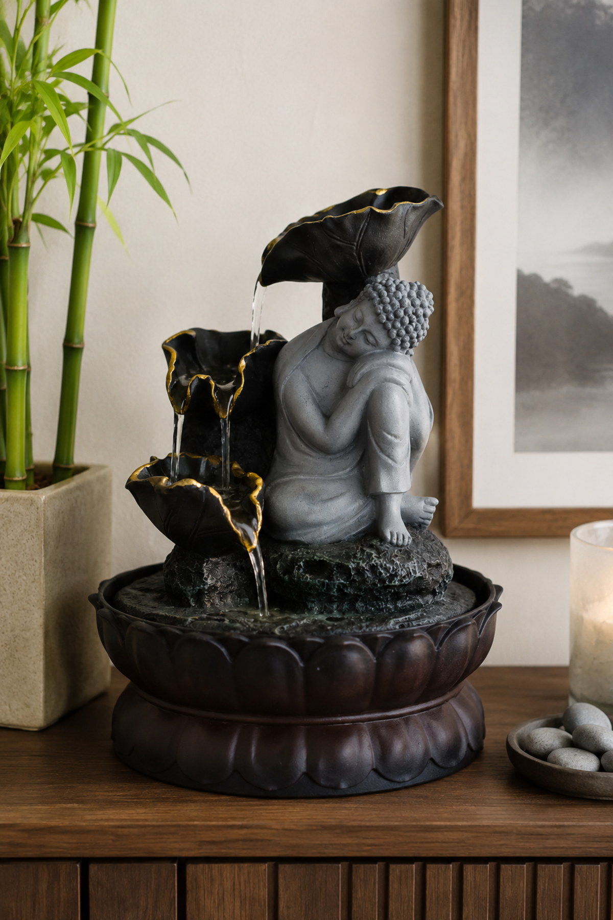 Buddha water fountain