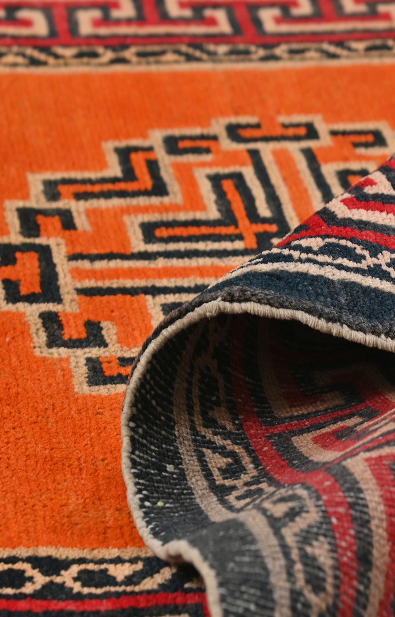 Carpet with Geometric Pattern