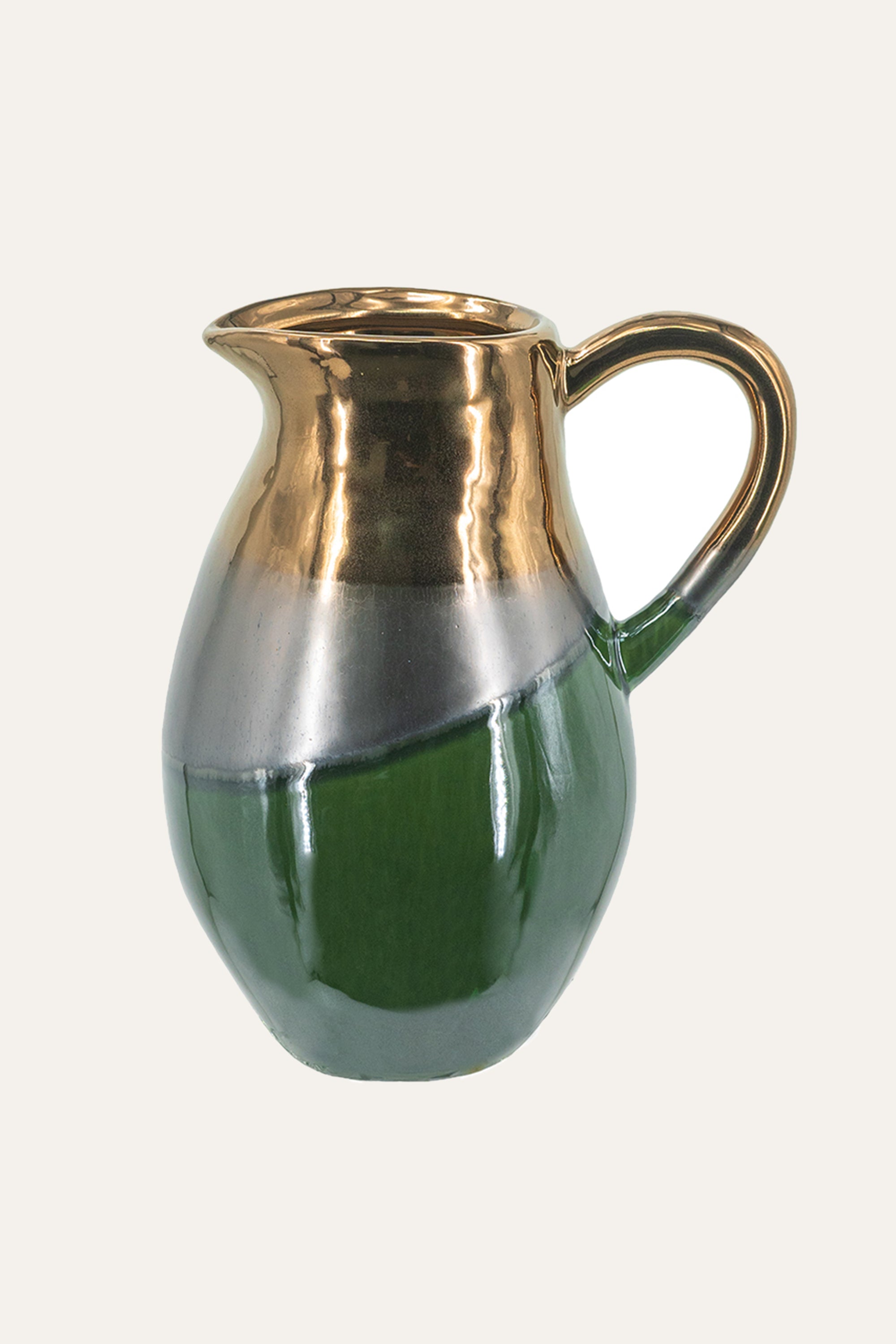 Two-Tone Glass Jar for Dining Console & Tabletop Decor