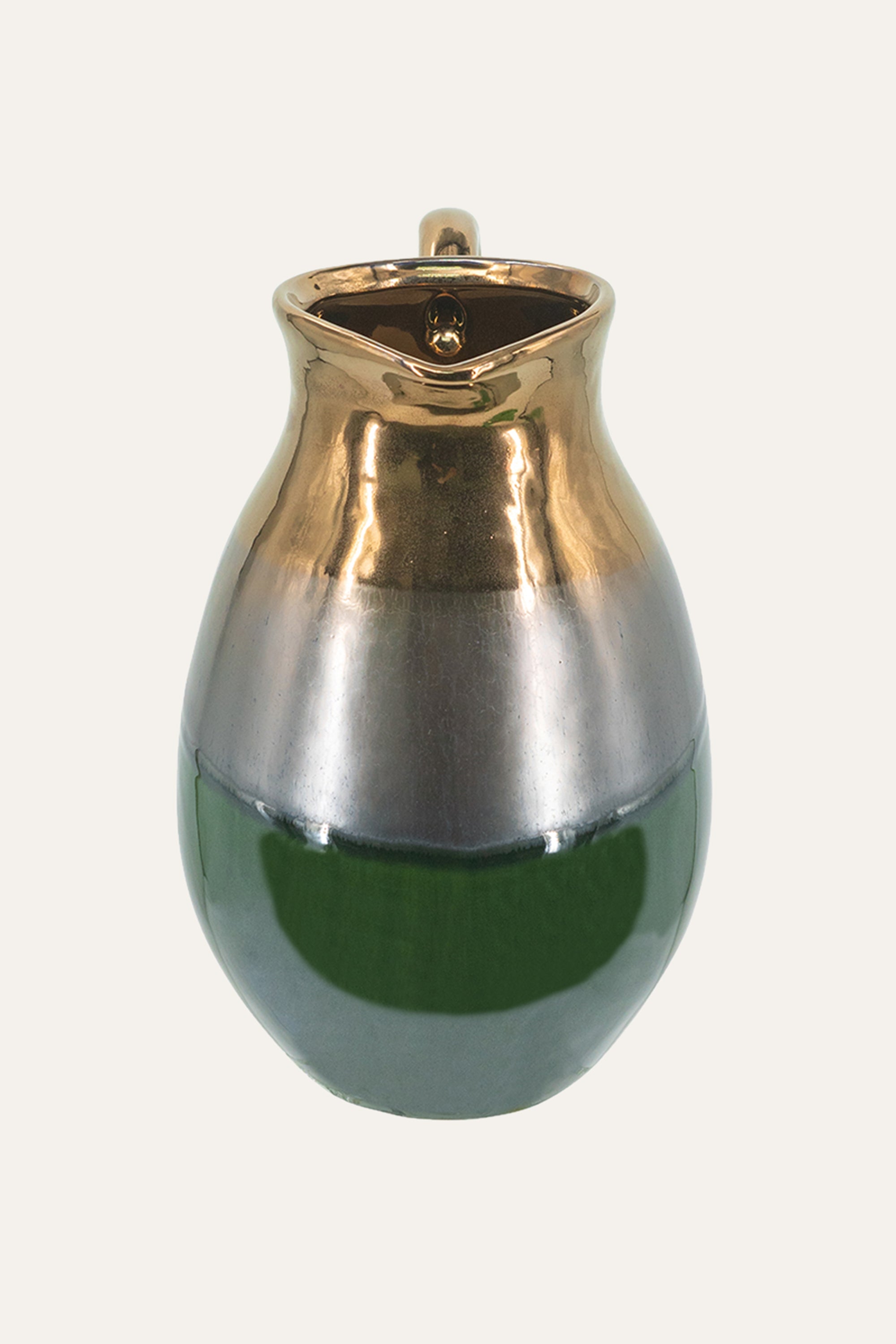 Two-Tone Glass Jar for Dining Console & Tabletop Decor