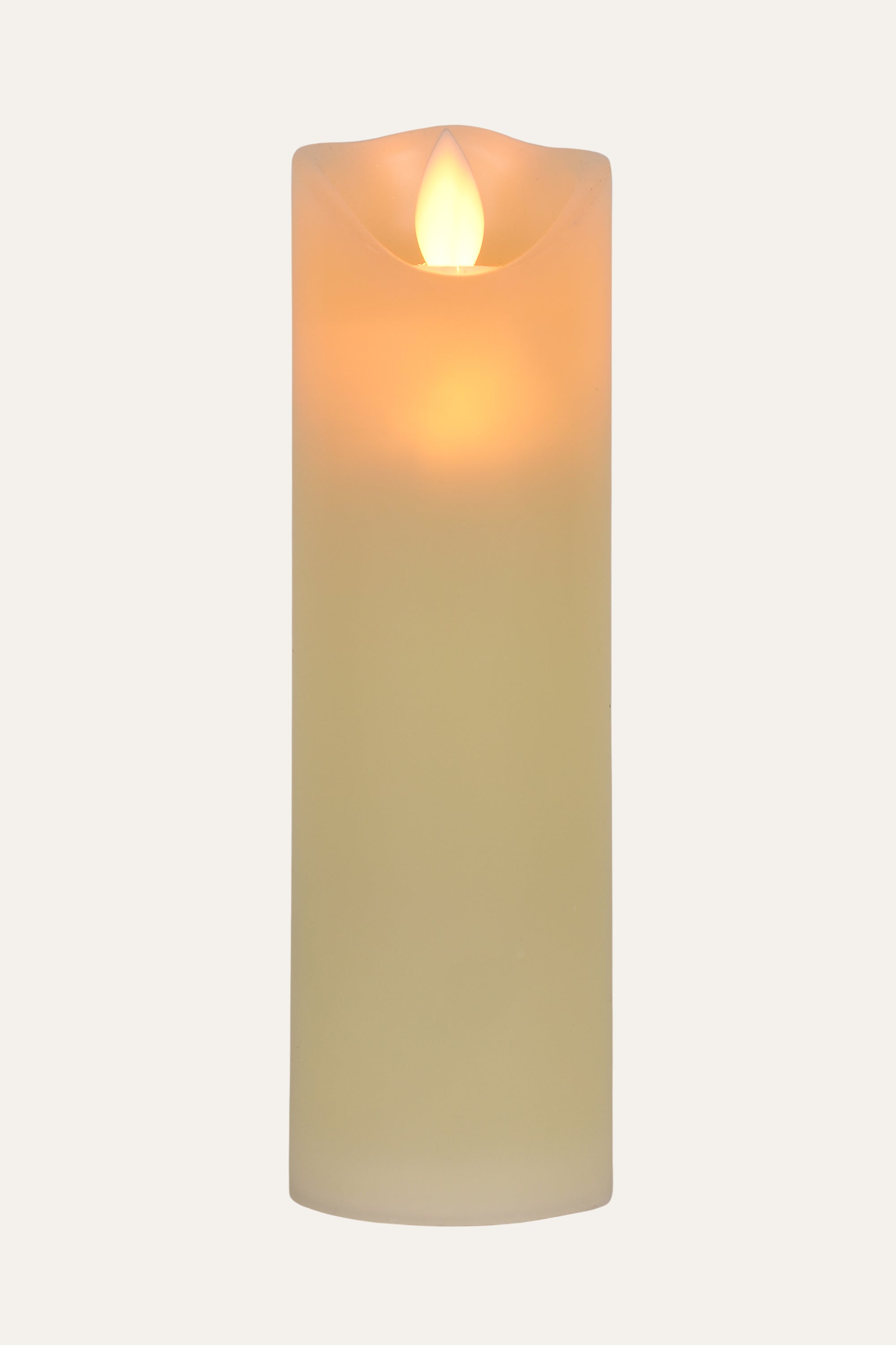 Flameless candle with warm glow