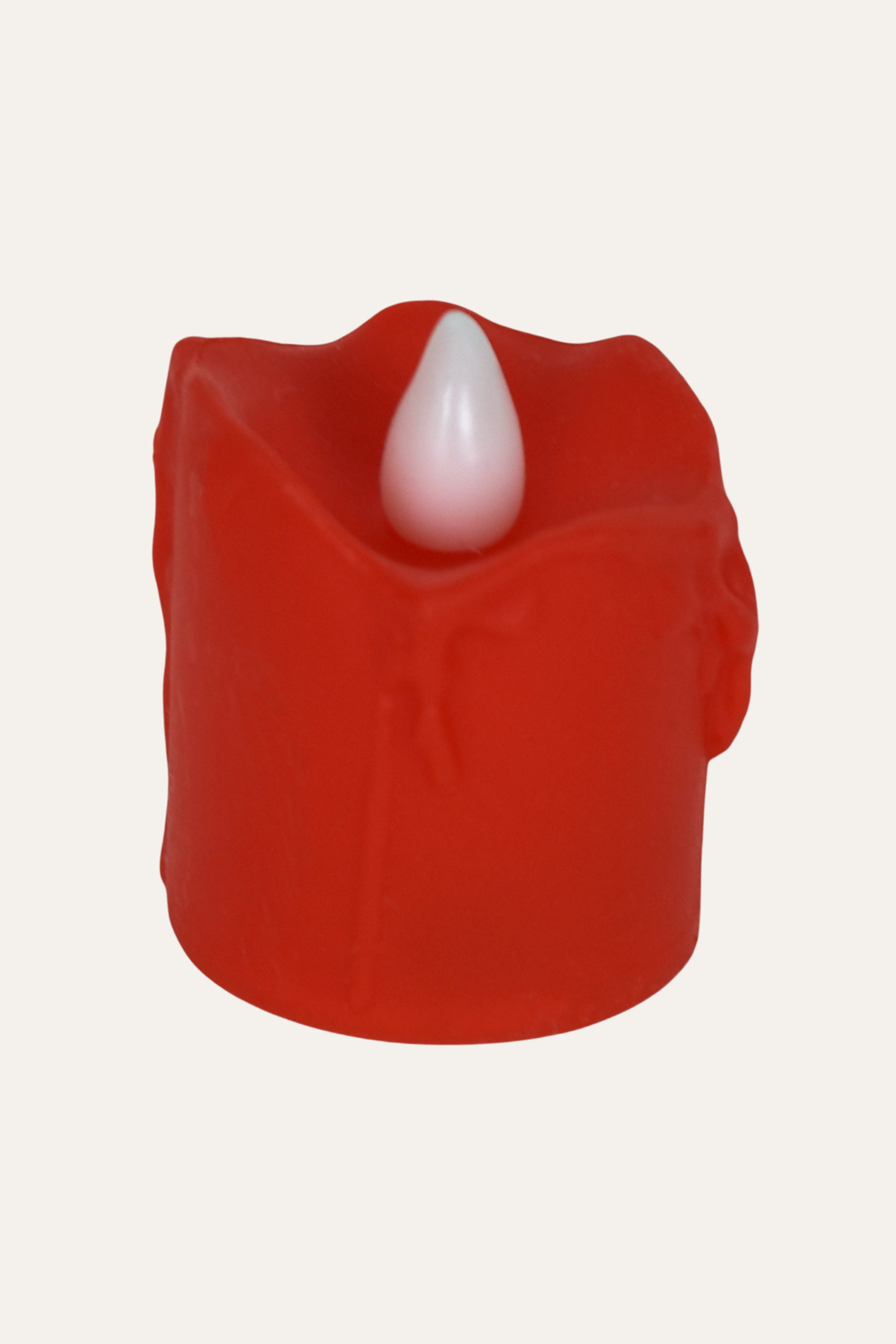 Red candle-shaped LED light